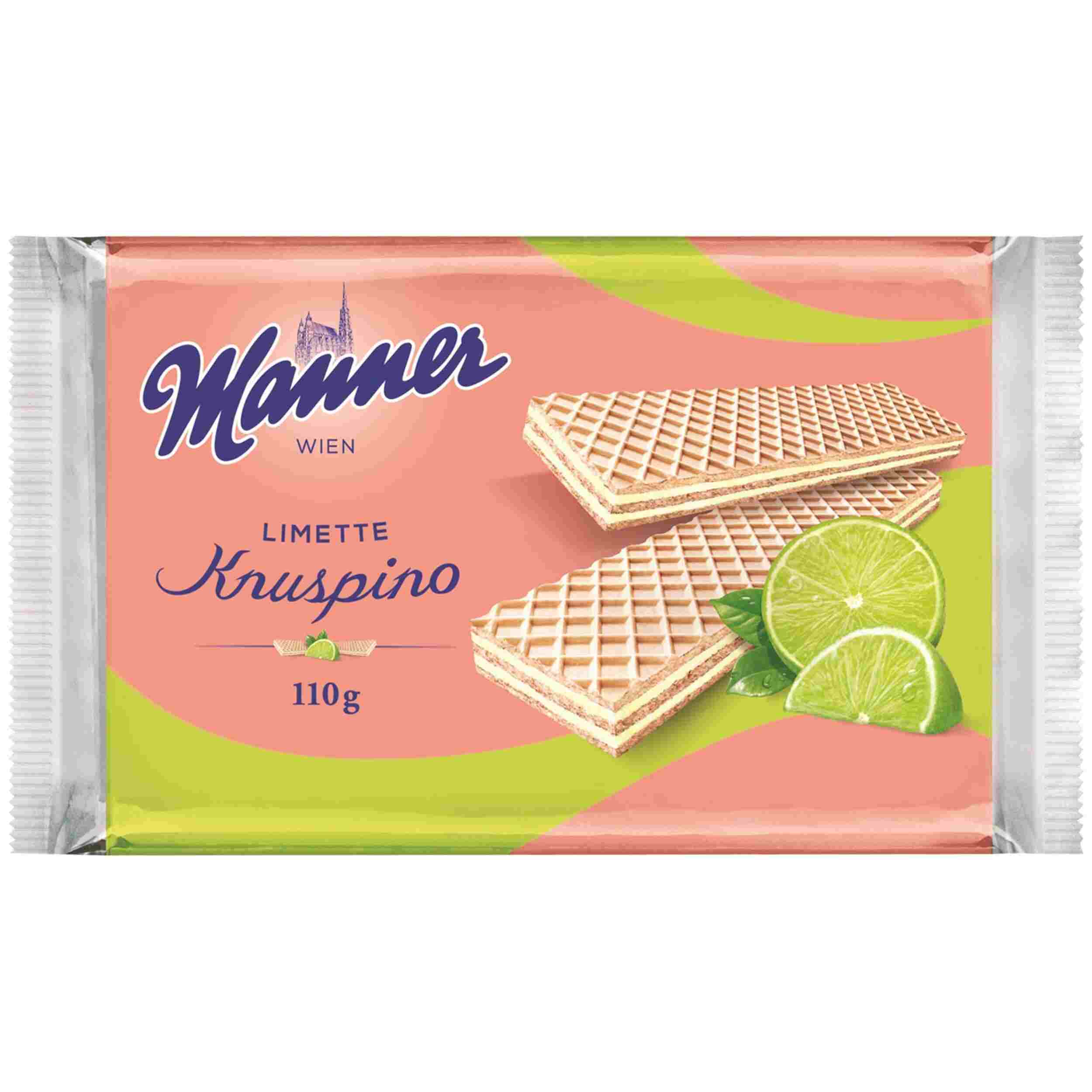 MANNER KNUSPINO LIMETTE 110G PK