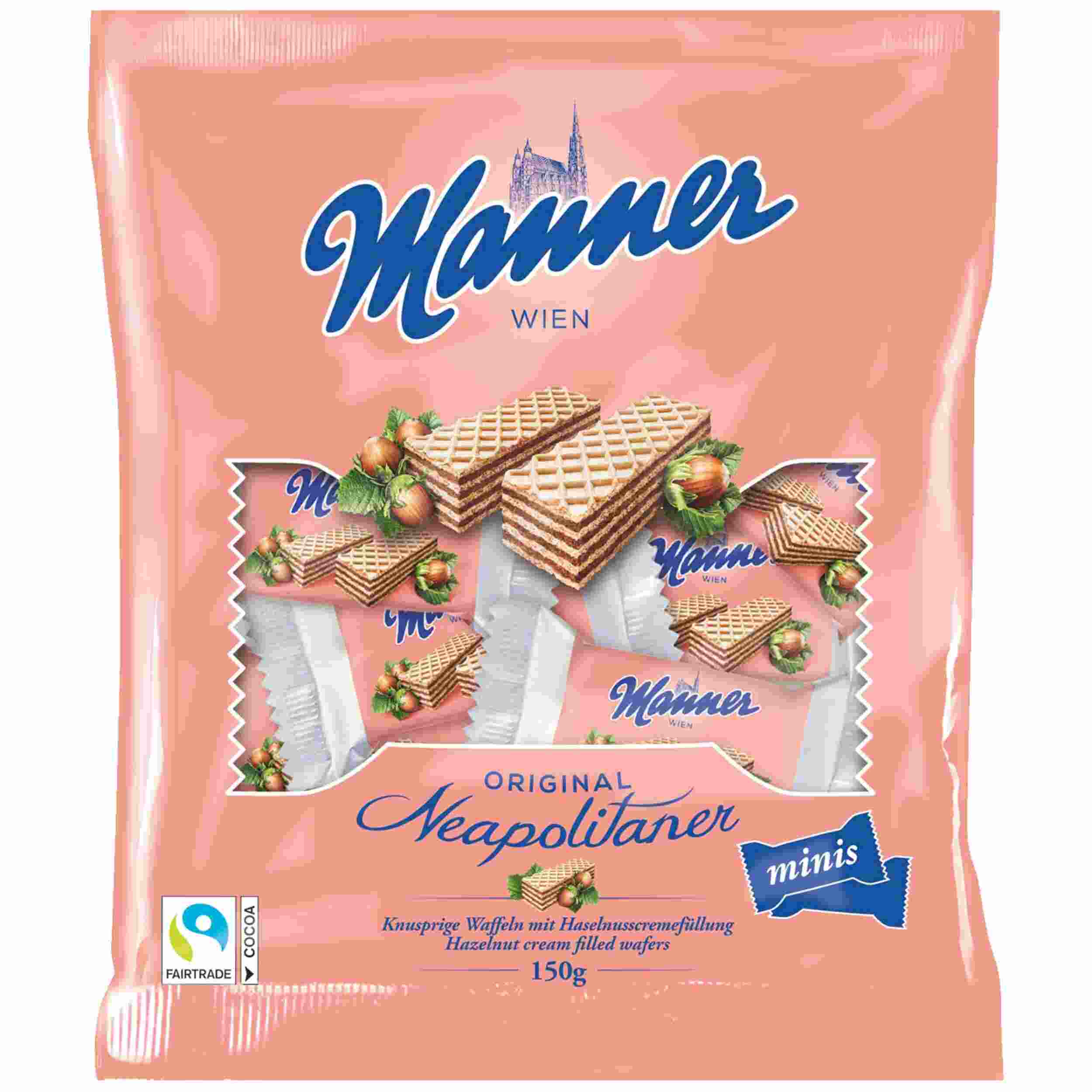 MANNER NEAPOLITANER MINIS 150G PK