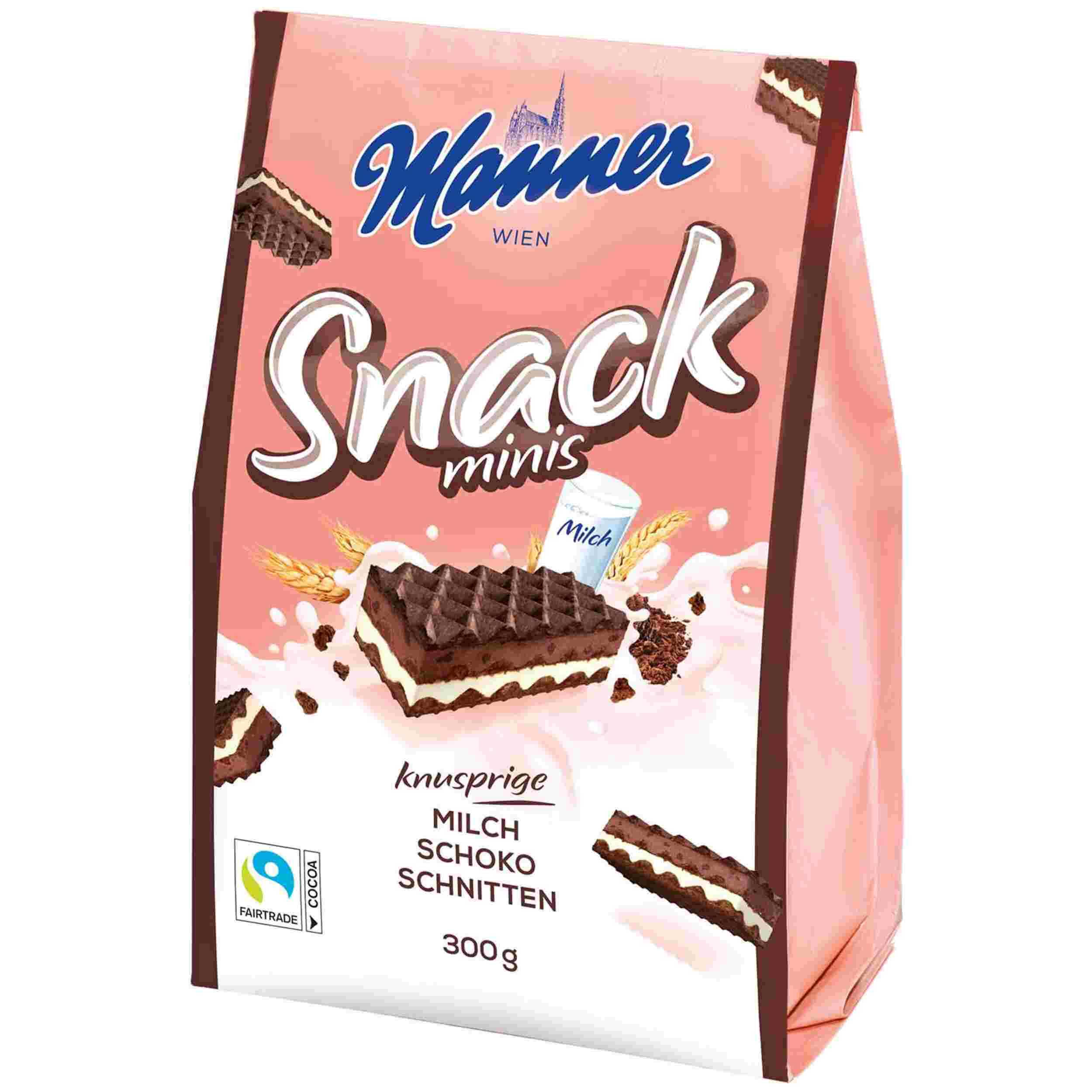 MANNER SNACK MINI SCHOKO 300G PK