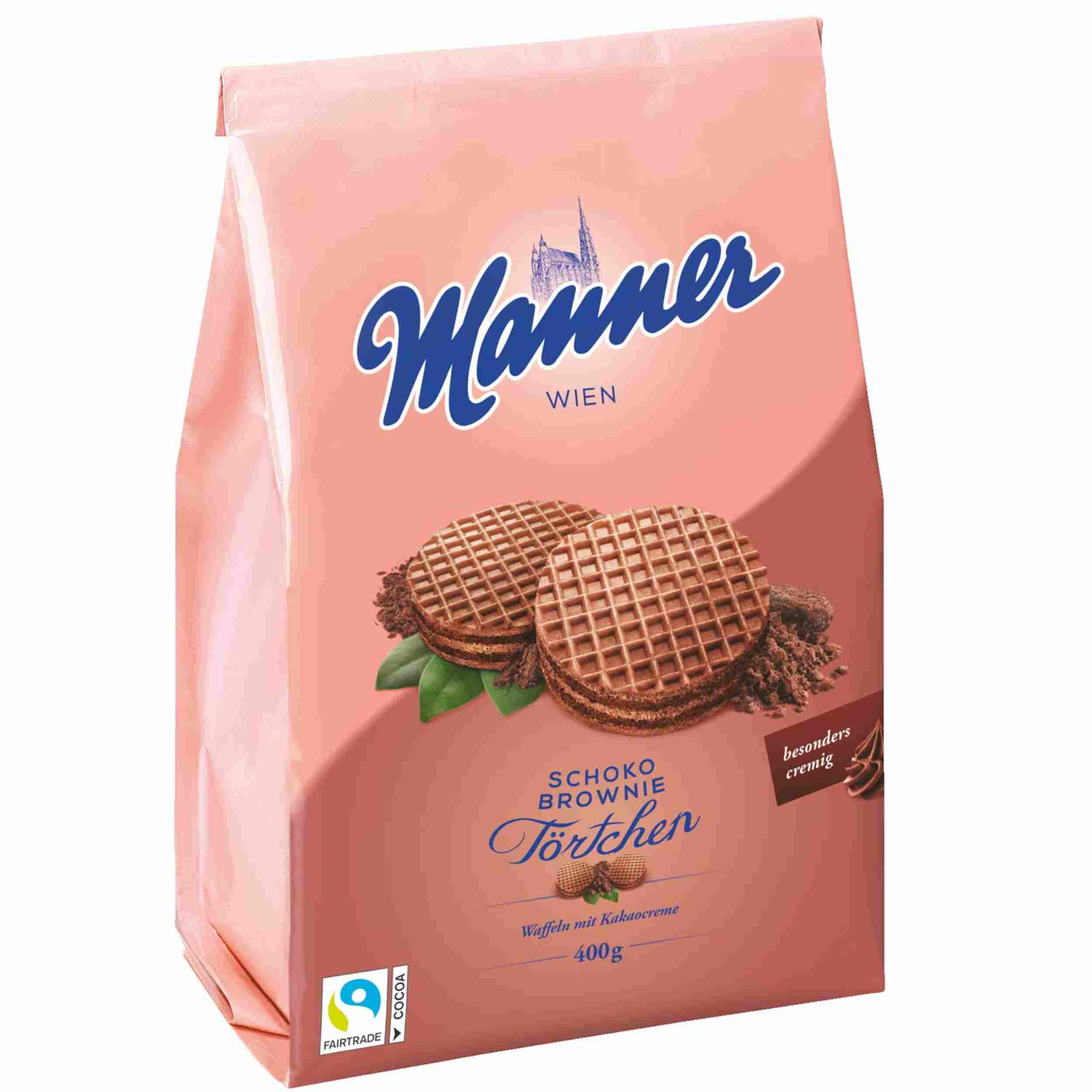 MANNER SCHOKO BROWNIE TOERT. 400G BT