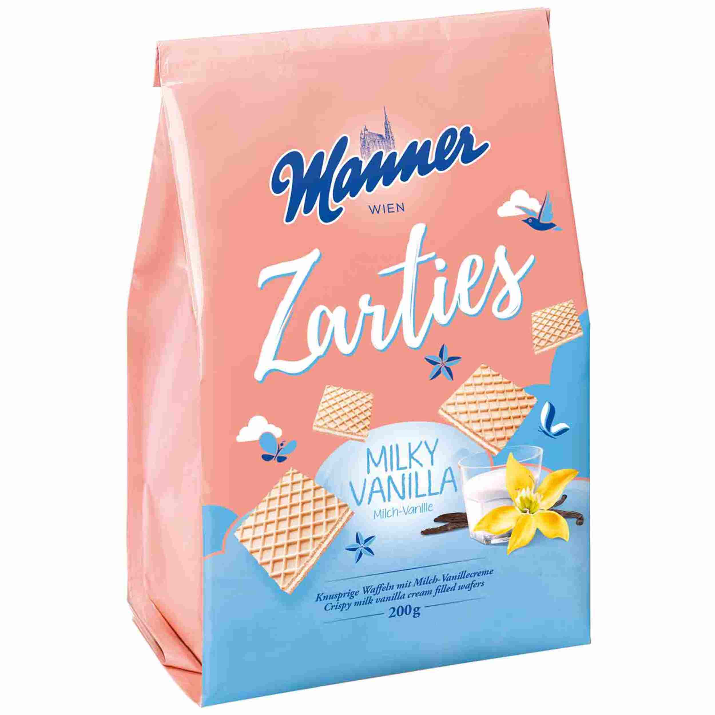 MANNER ZARTIES MILKY VANILLA 200G BT
