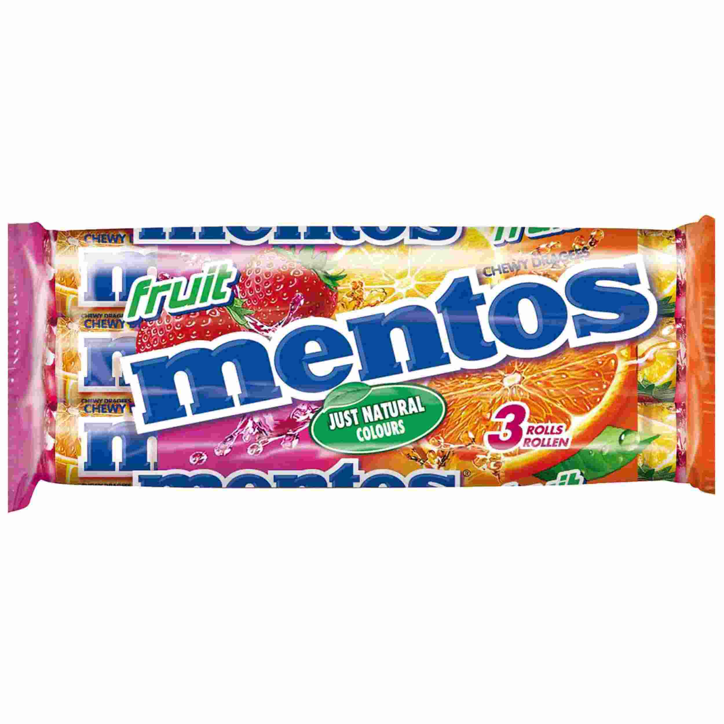 MENTOS KAUBONBONS FRUIT 3X38G PK