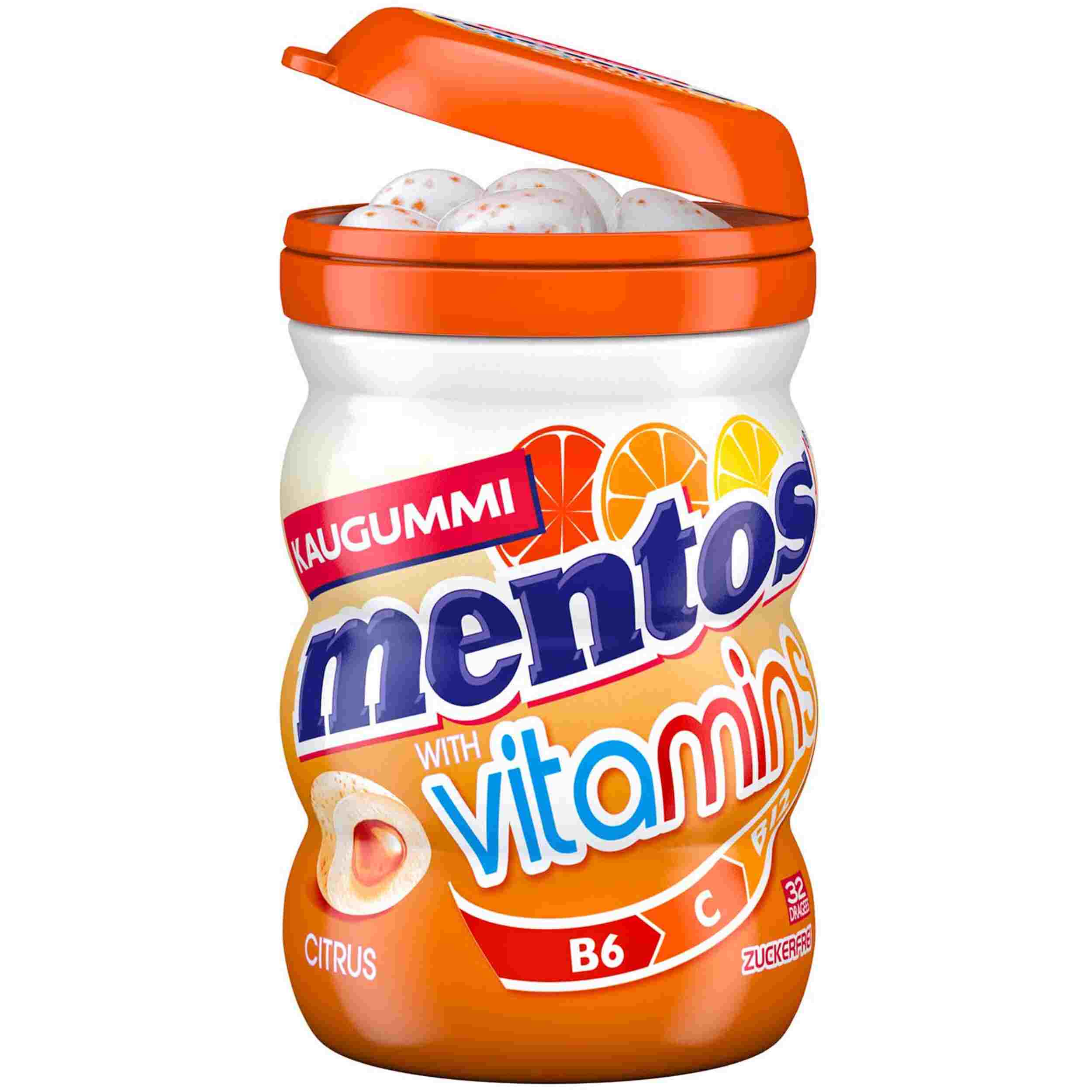 MENTOS GUM VITAMINS CITRUS 64G DS