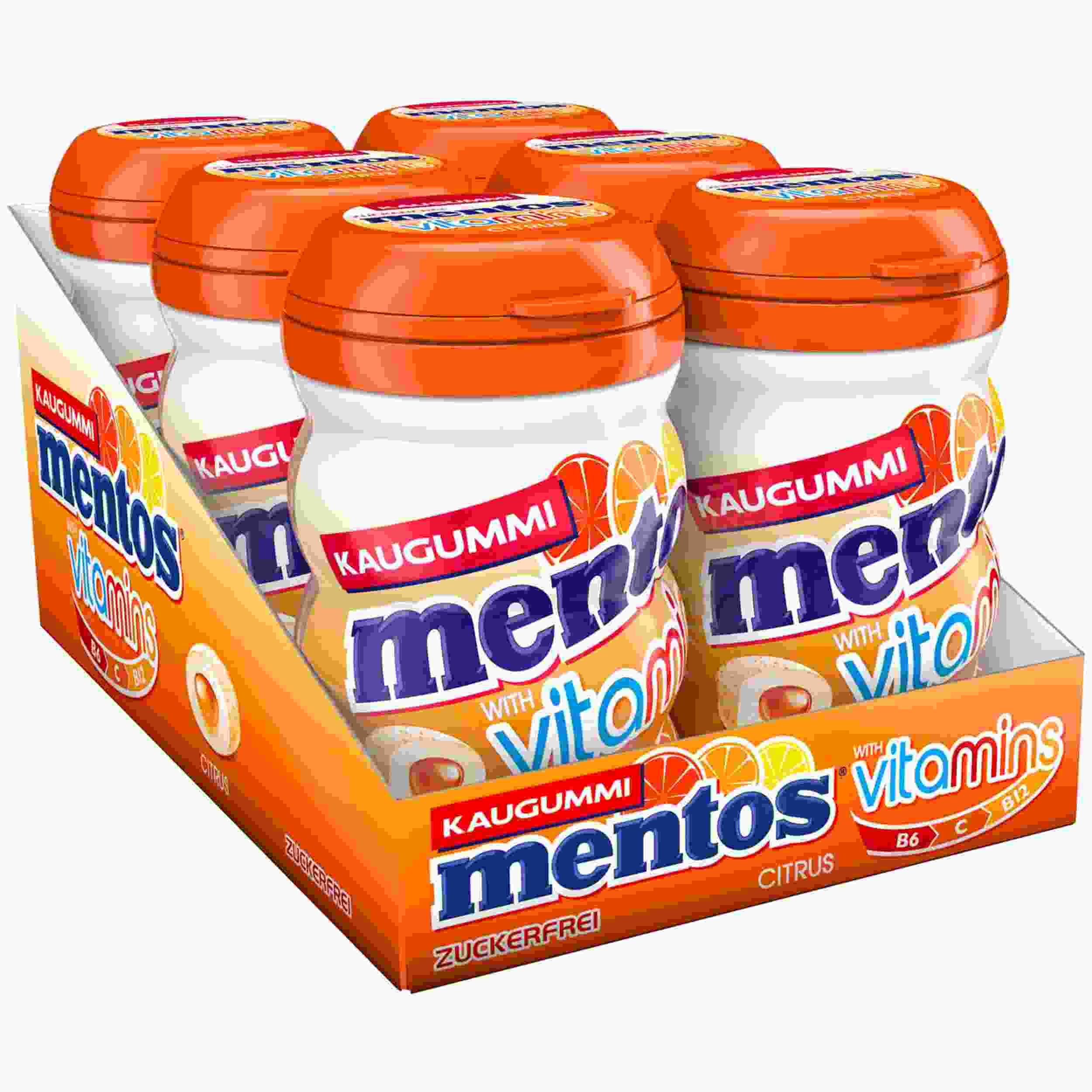 MENTOS GUM VITAMINS CITRUS 64G DS