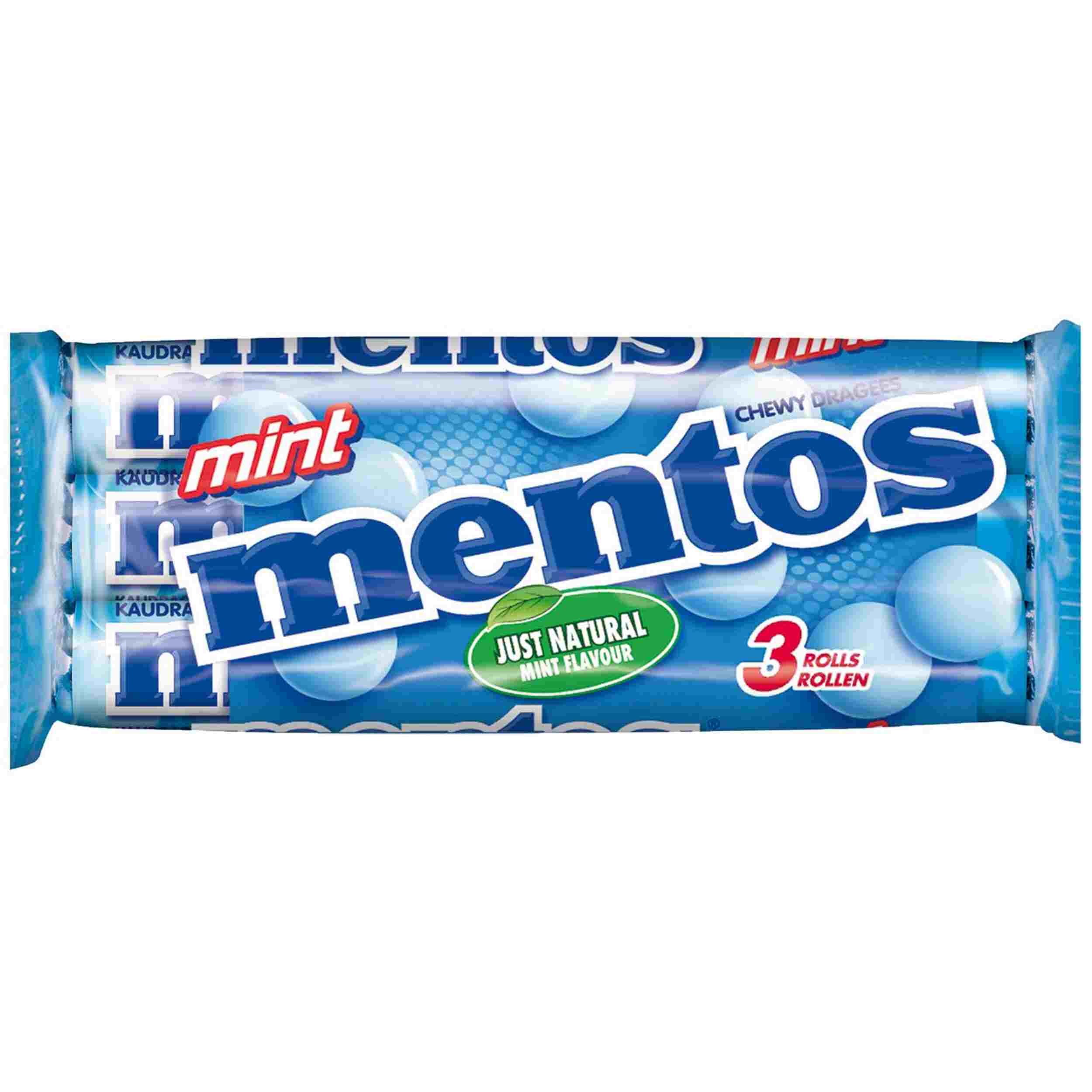 MENTOS KAUBONBONS MINT 3X38G PK