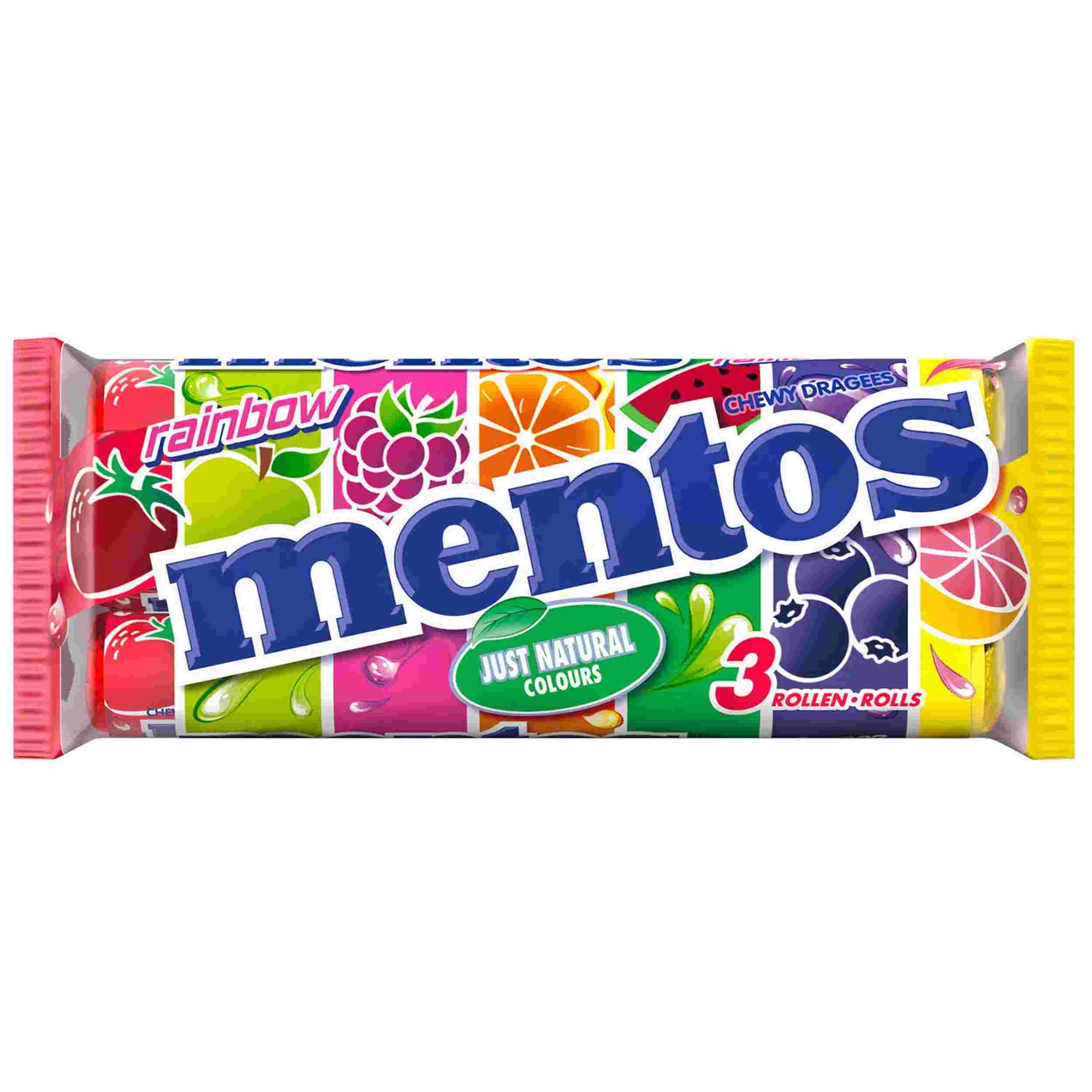 MENTOS KAUBONBONS RAINBOW 3X38G PK