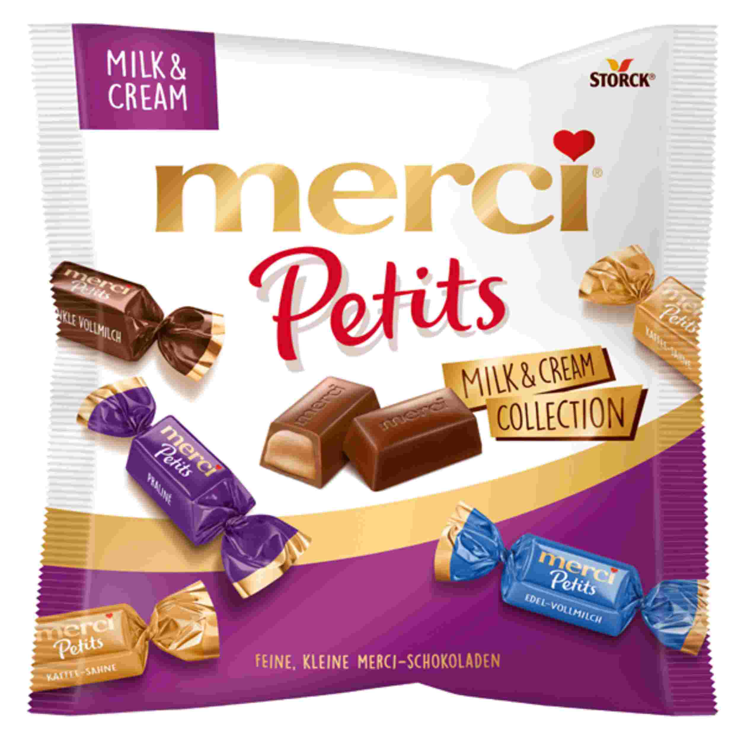 MERCI PETITS MILK&CREAM 125G BT