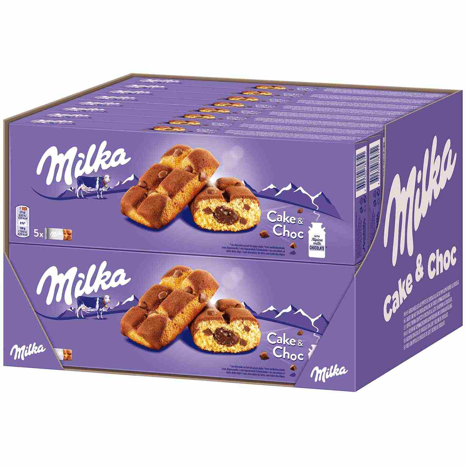 MILKA MINI CAKES CAKE & CHOC 175G PK