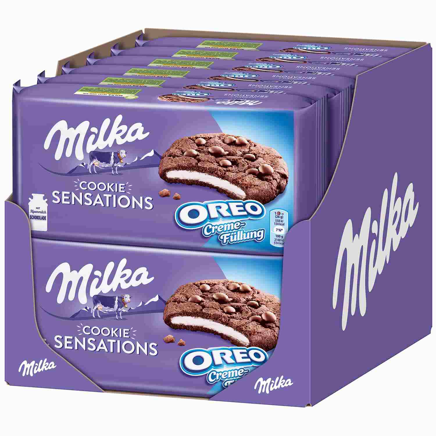 MILKA SENSATIONS OREO 156G TR