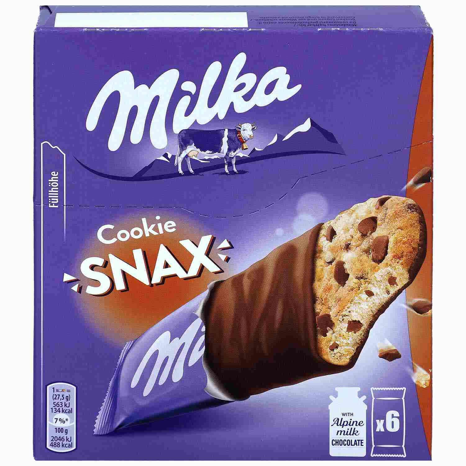 MILKA COOKIE SNAX 165G PK