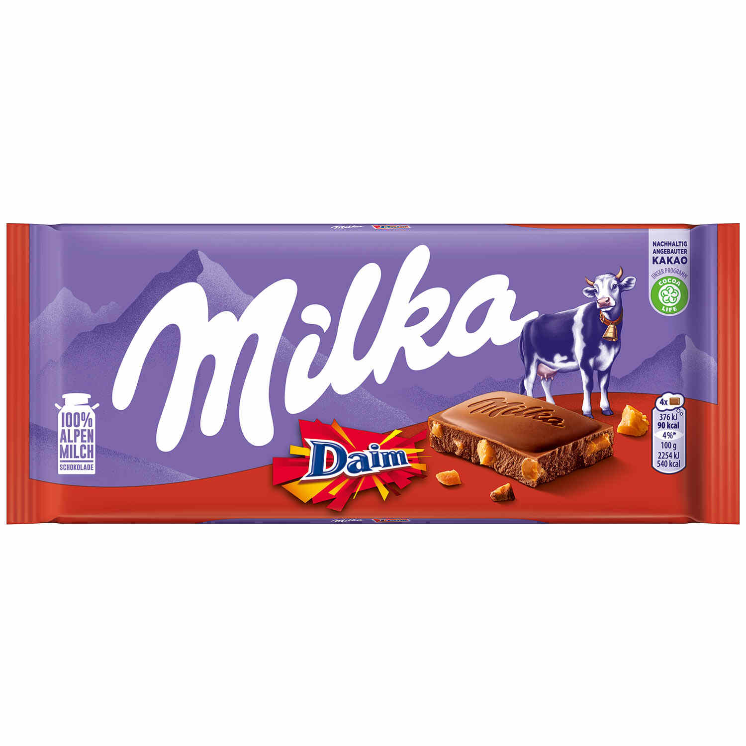MILKA DAIM SCHOKOLADE 100G TF