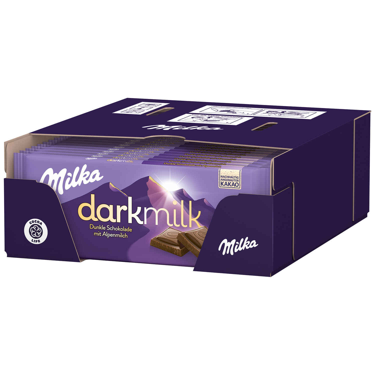 MILKA DARKMILK 46% MILCH 85G TF