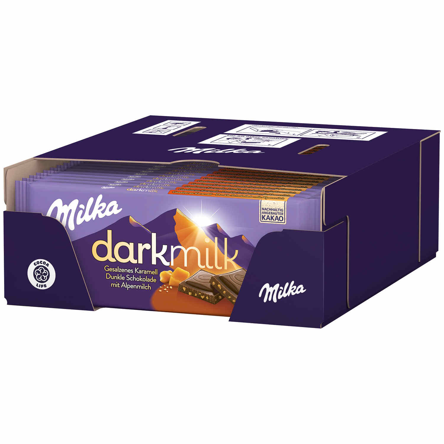 MILKA DARKMILK 46% KARAMELL 85G TF