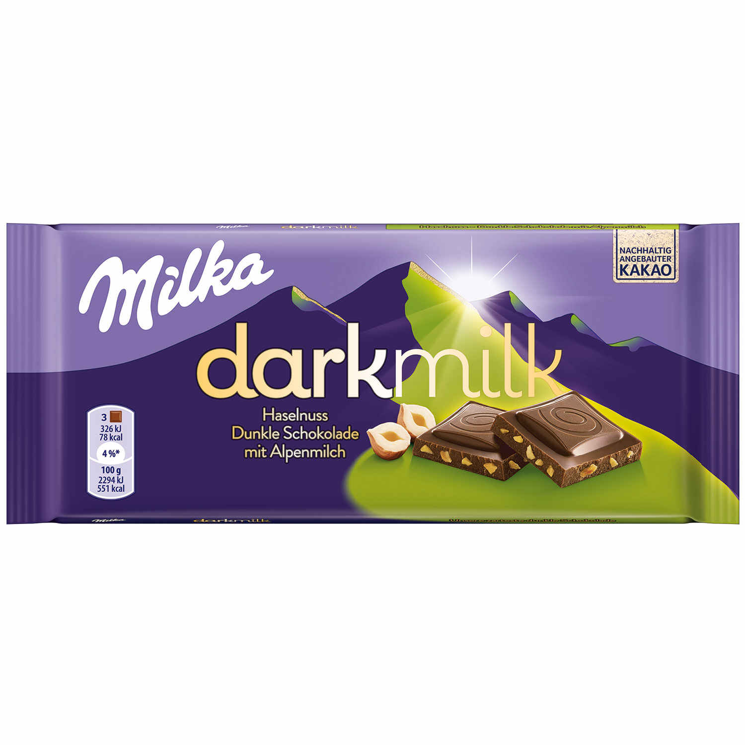 MILKA DARKMILK 46% HASELNUSS 85G TF