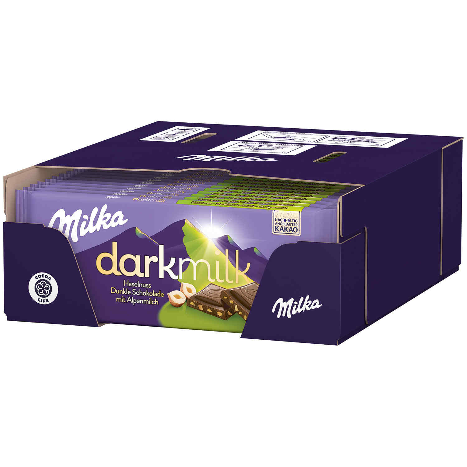 MILKA DARKMILK 46% HASELNUSS 85G TF