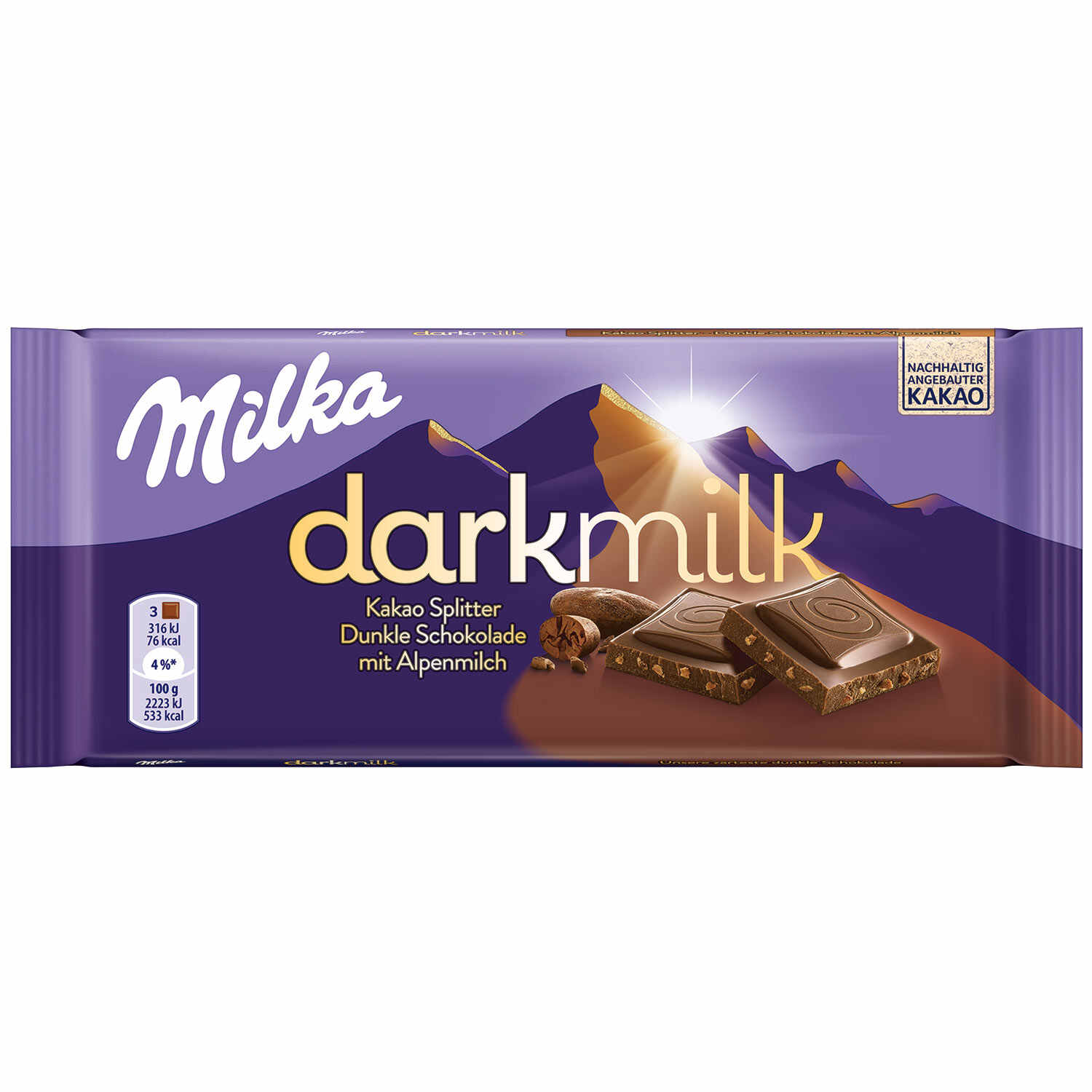 MILKA DARKMILK 46% NIBS 85G TF