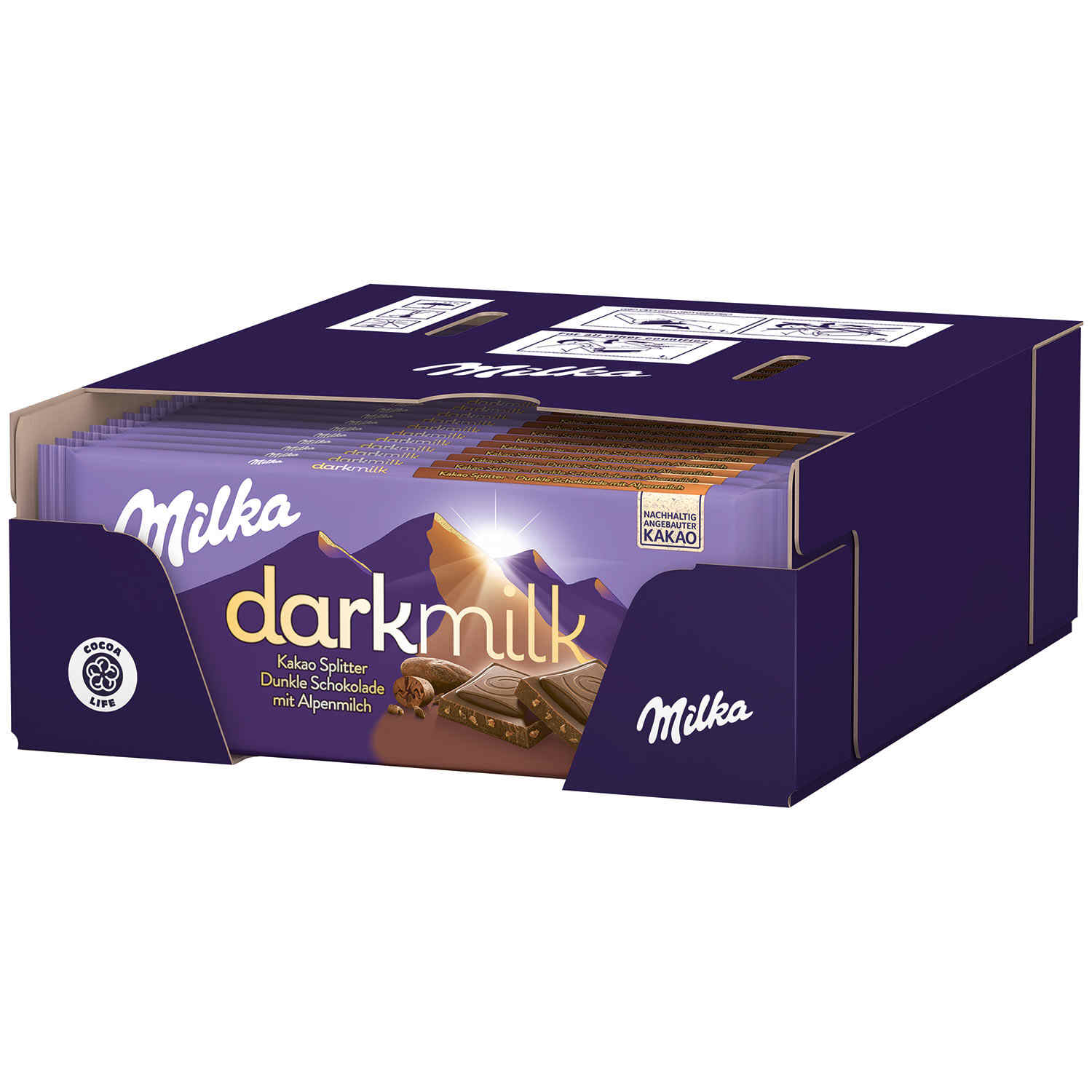 MILKA DARKMILK 46% NIBS 85G TF