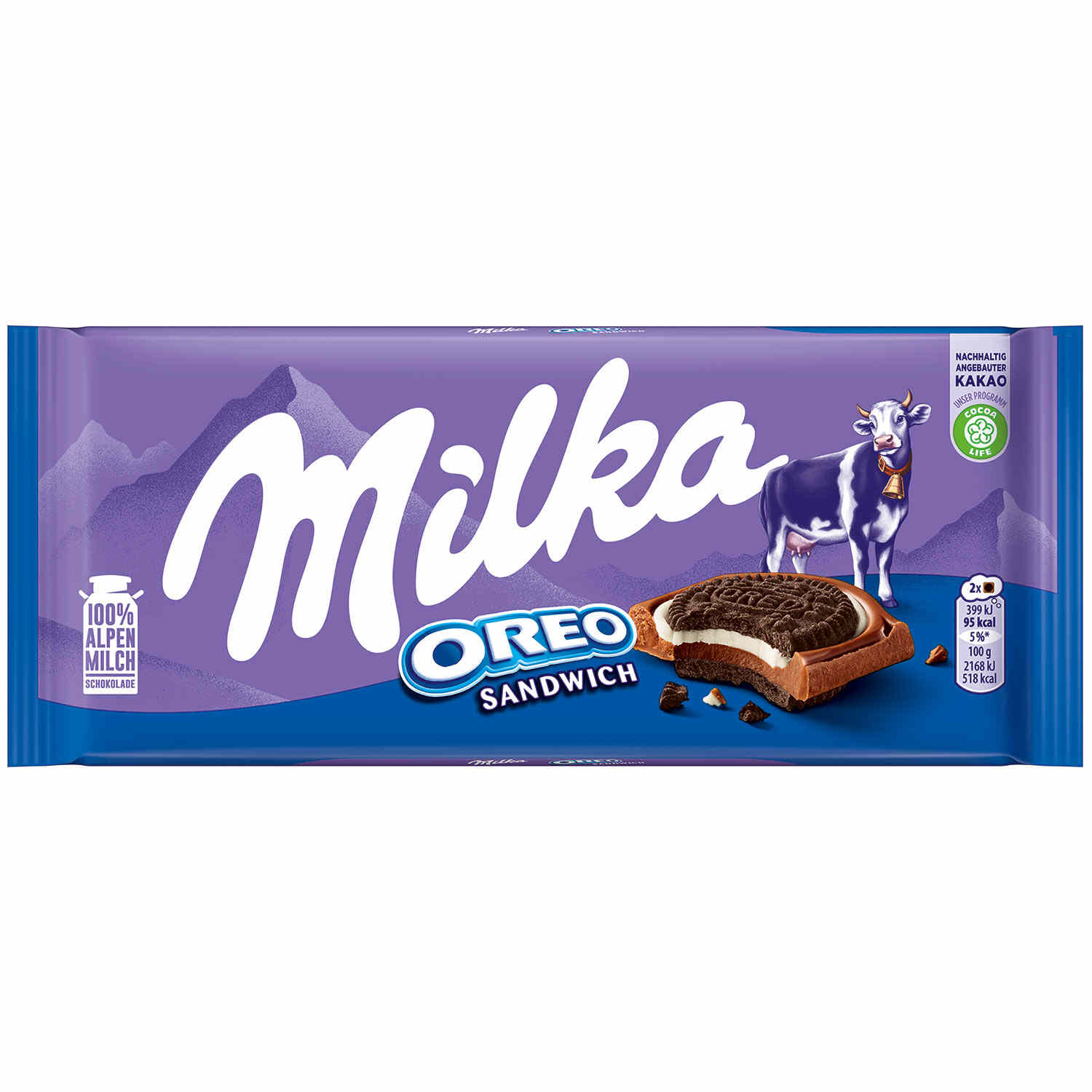 MILKA OREO SANDWICH SCHOKOL. 92G TF