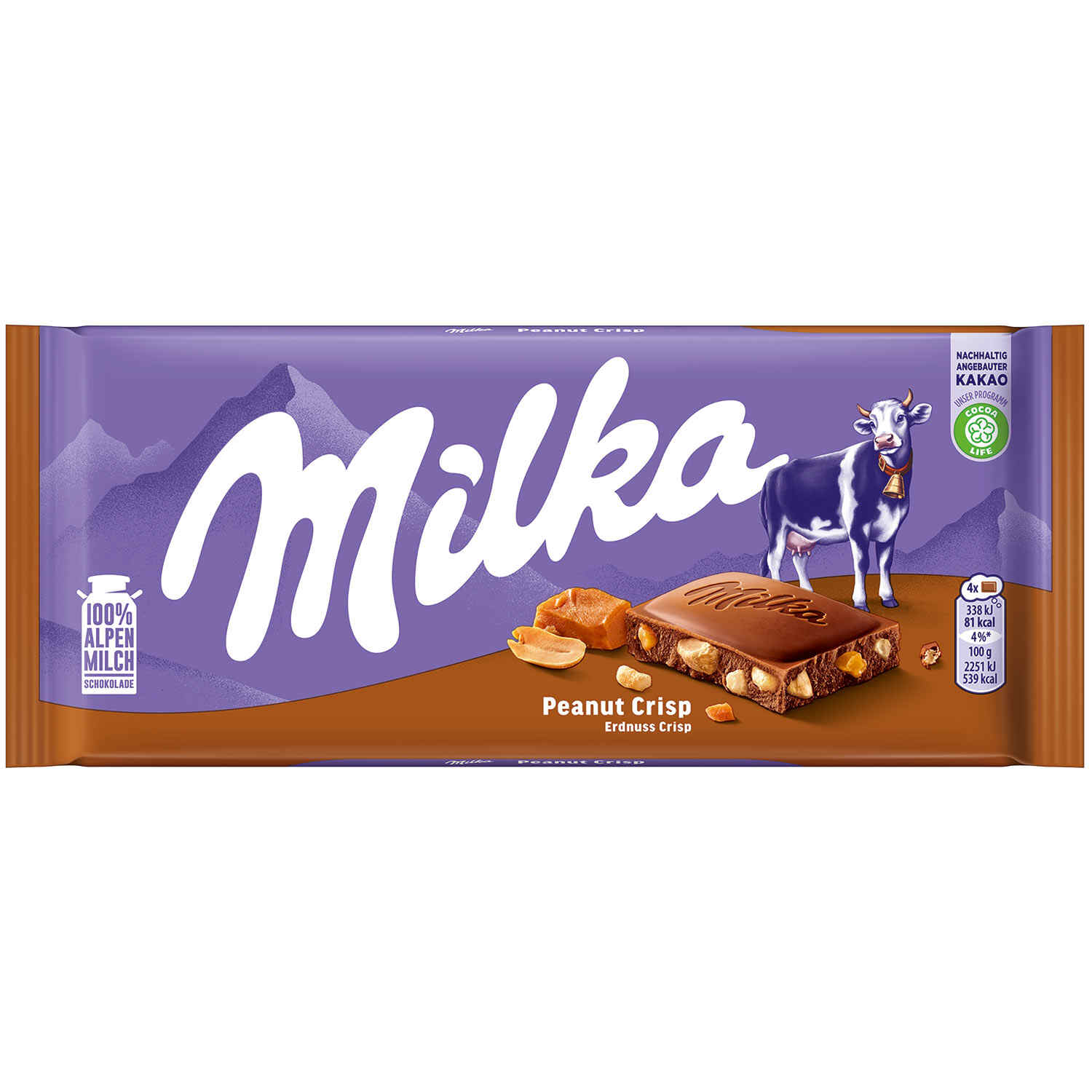 MILKA ERDNUSS CRISP 90G PK