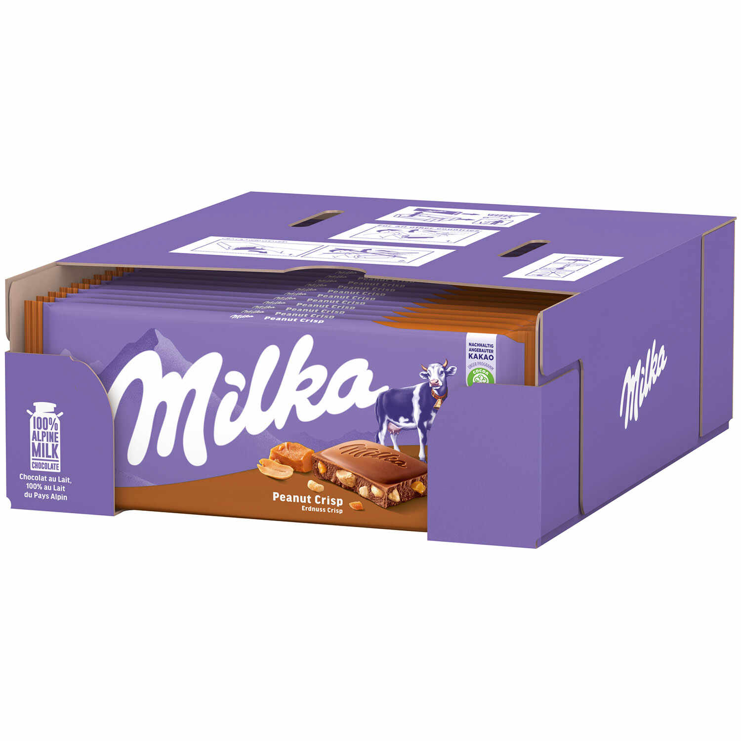 MILKA ERDNUSS CRISP 90G PK