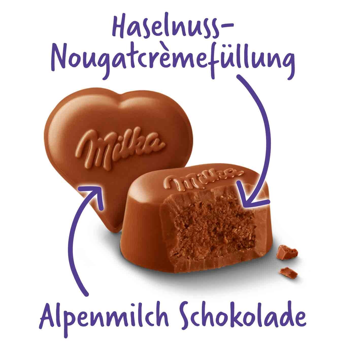 MILKA ILM MINIHERZ HASELN 44G PK