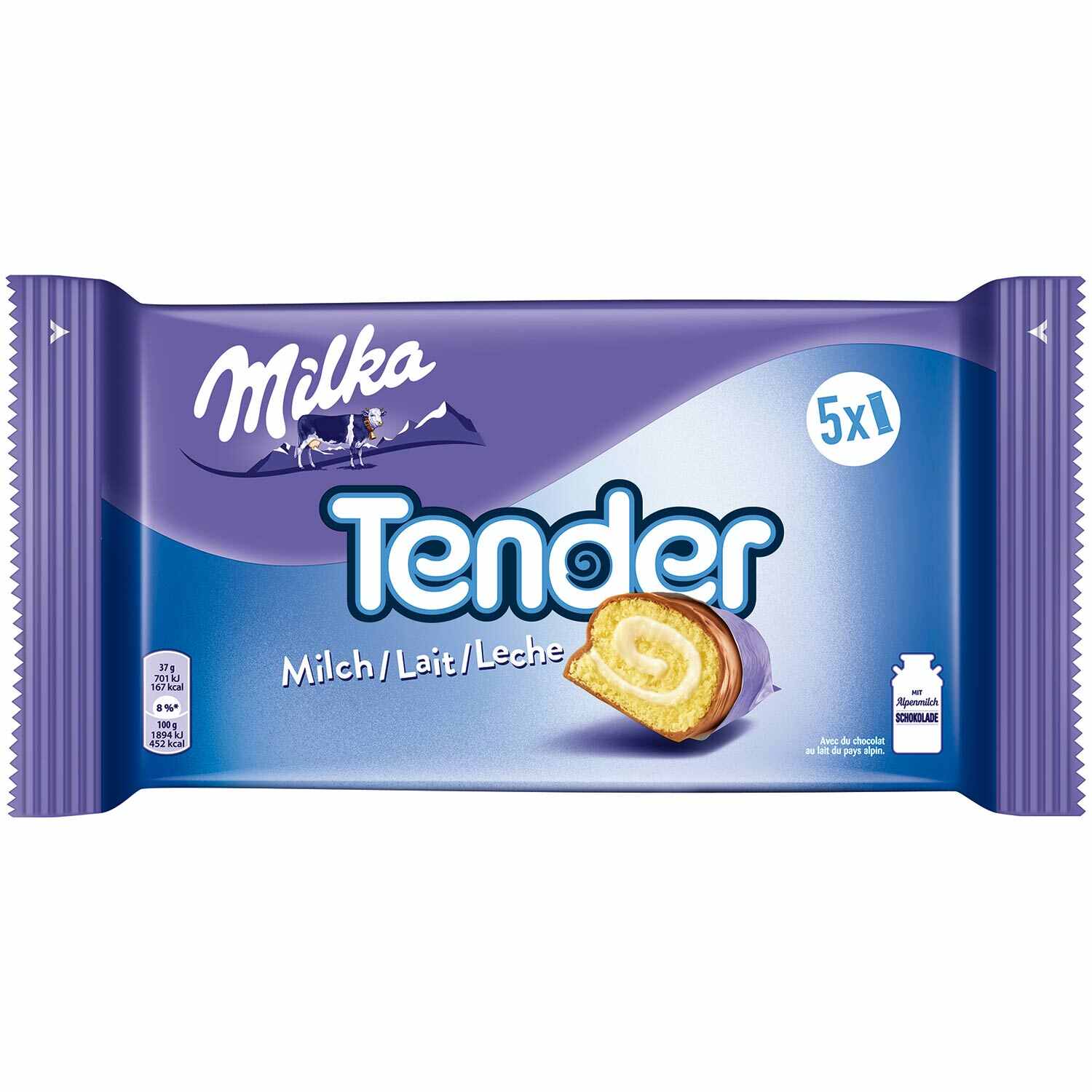 MILKA TENDER MILCH 5X37G PK