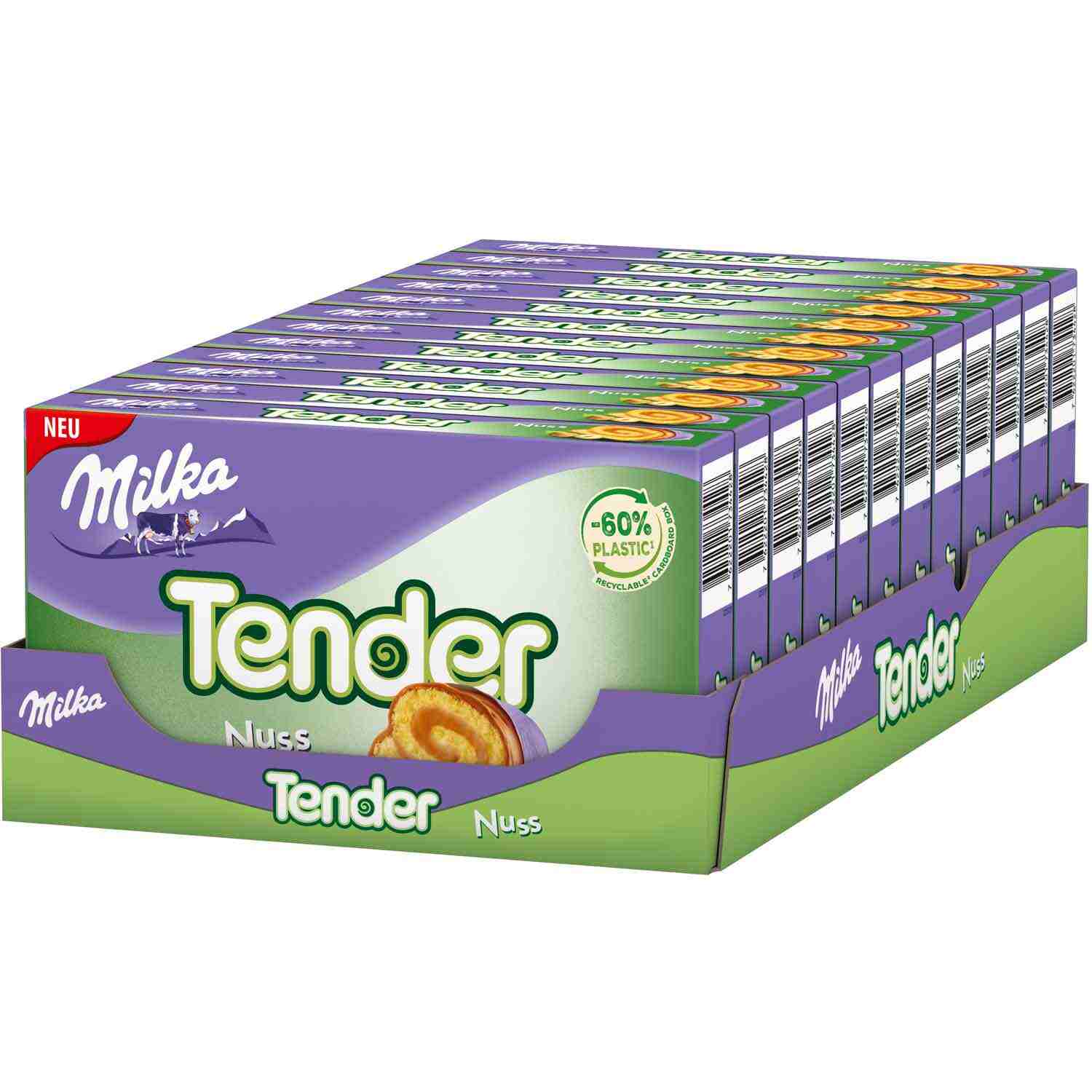MILKA TENDER NUSS 5ER 185G WRP