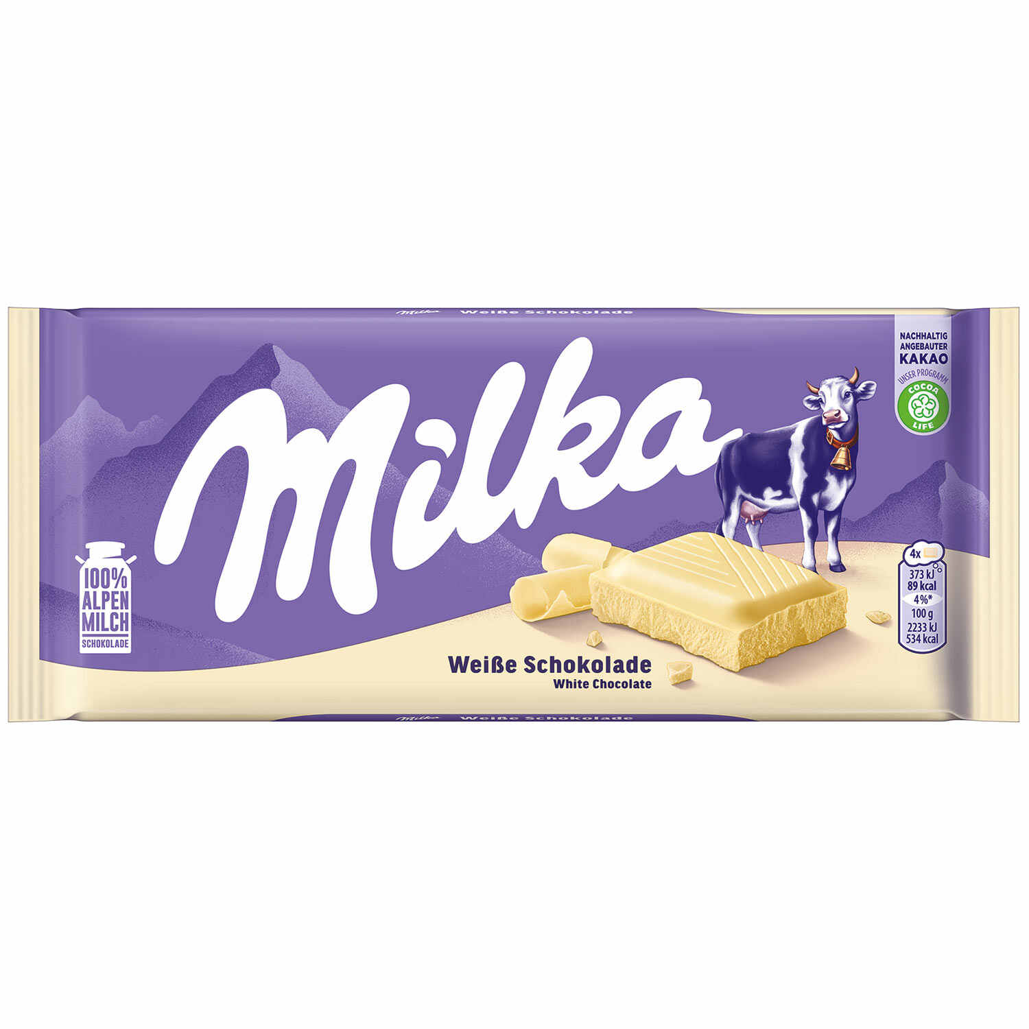 MILKA WEISSE SCHOKOLADE 100G TF
