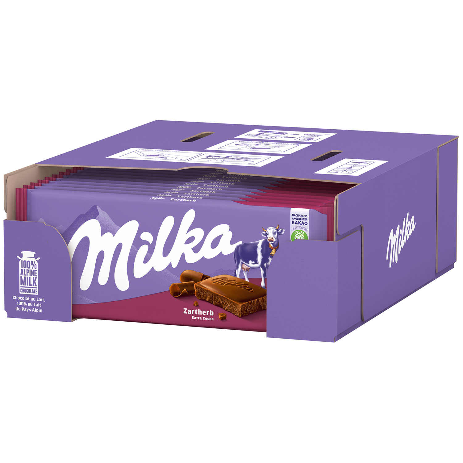 MILKA ZARTHERB SCHOKOLADE 100G TF