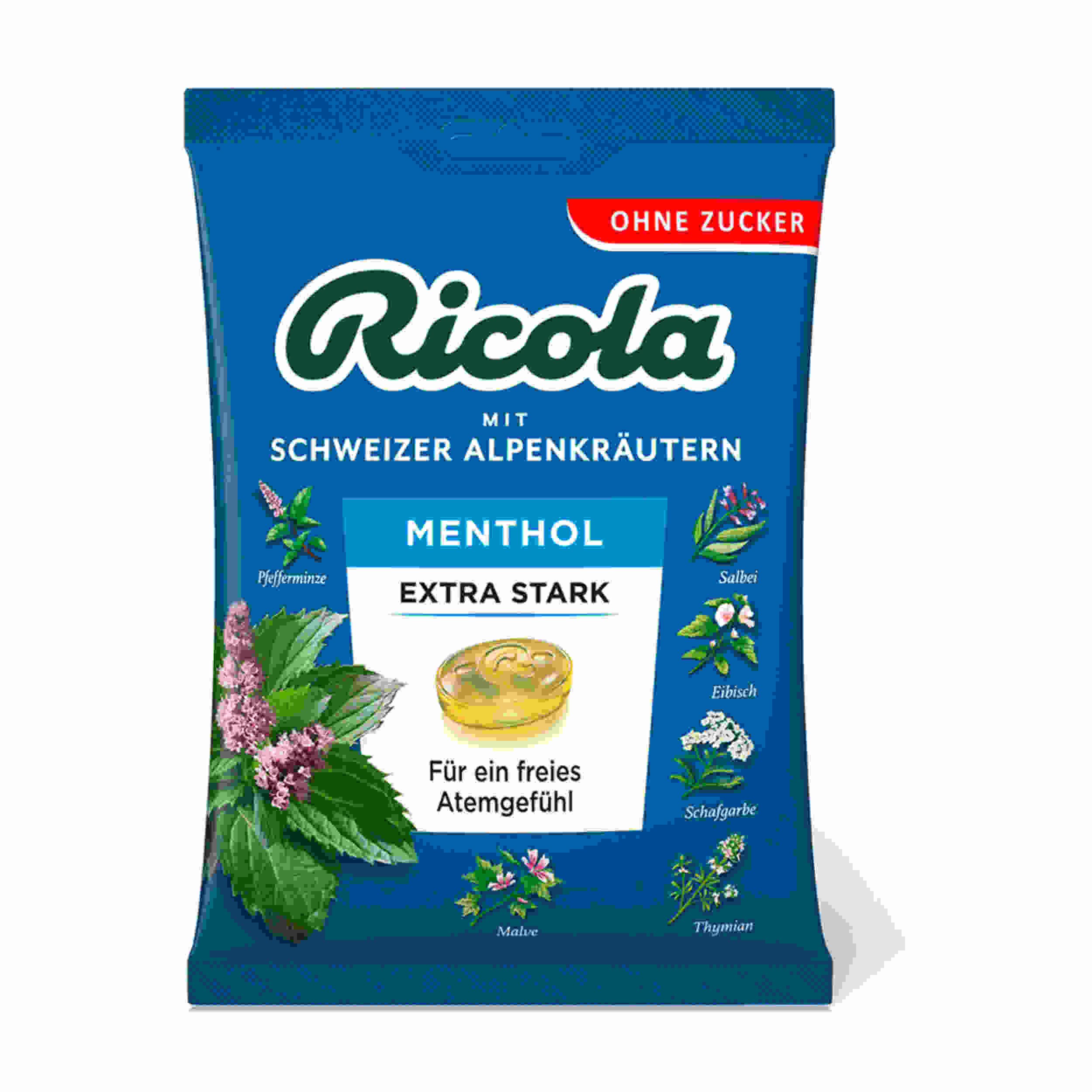 RICOLA MENTHOL EXTRA ST. O.Z. 75G BT