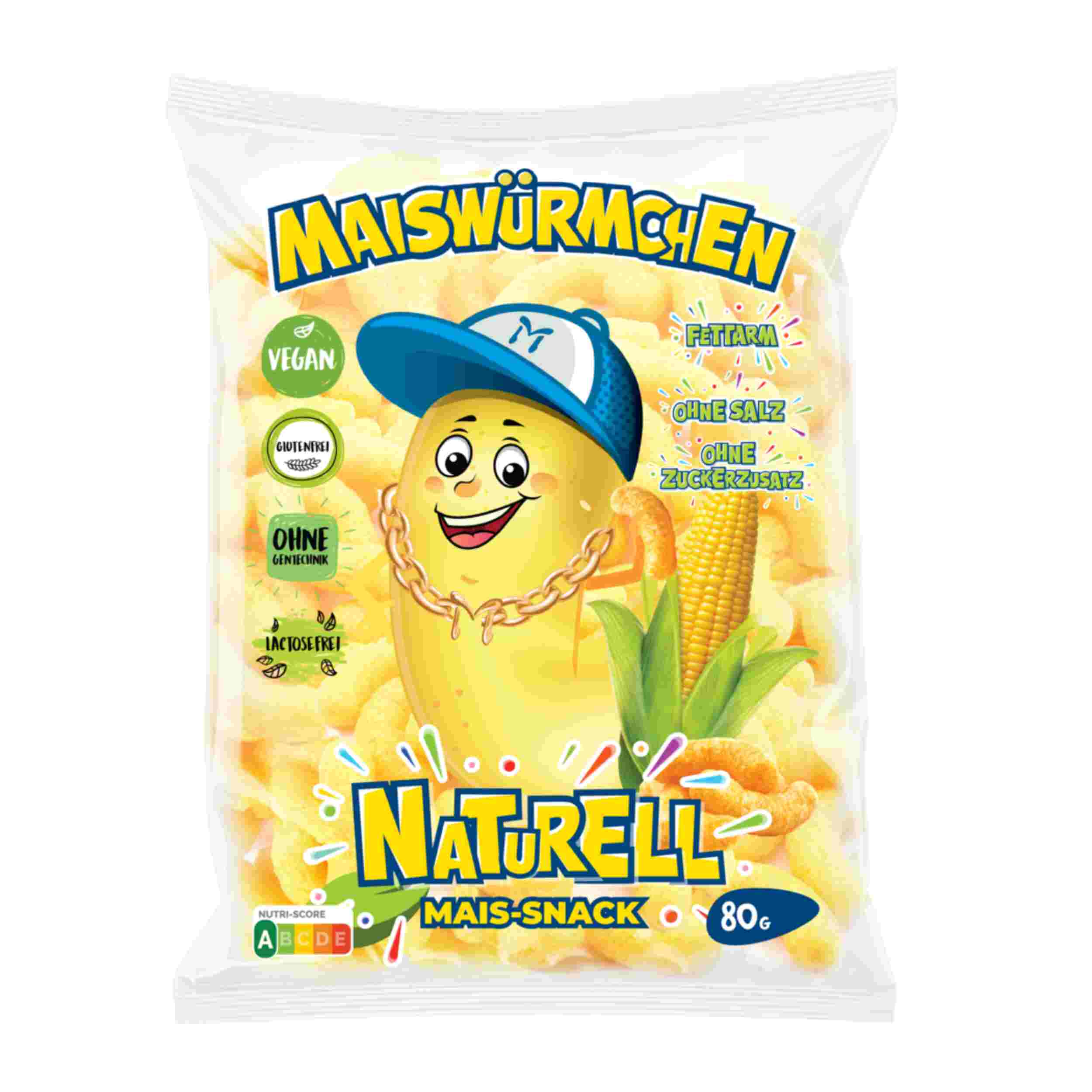 Maiswürmchen Natur 80g