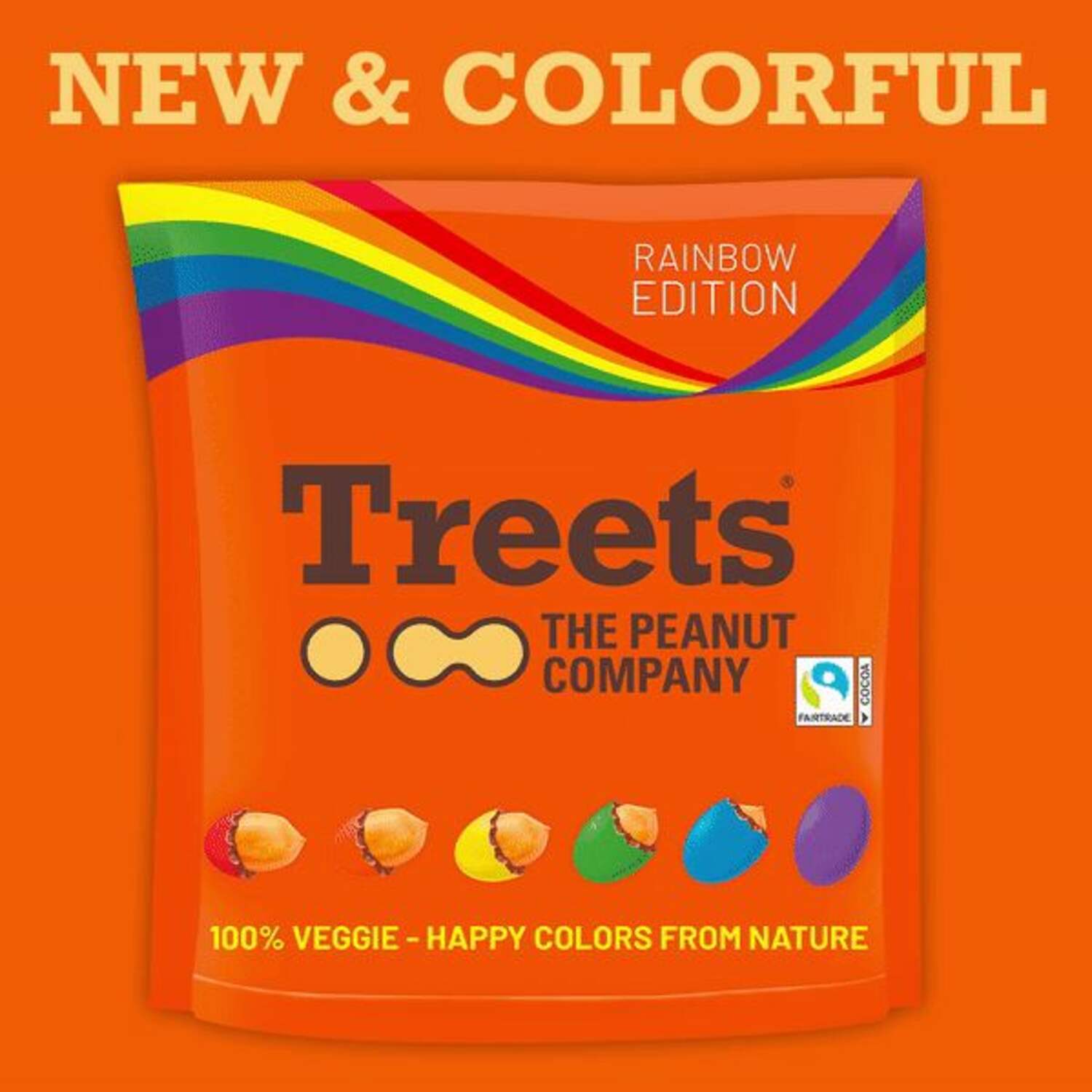 Treets Peanuts Rainbow-Edition 300g