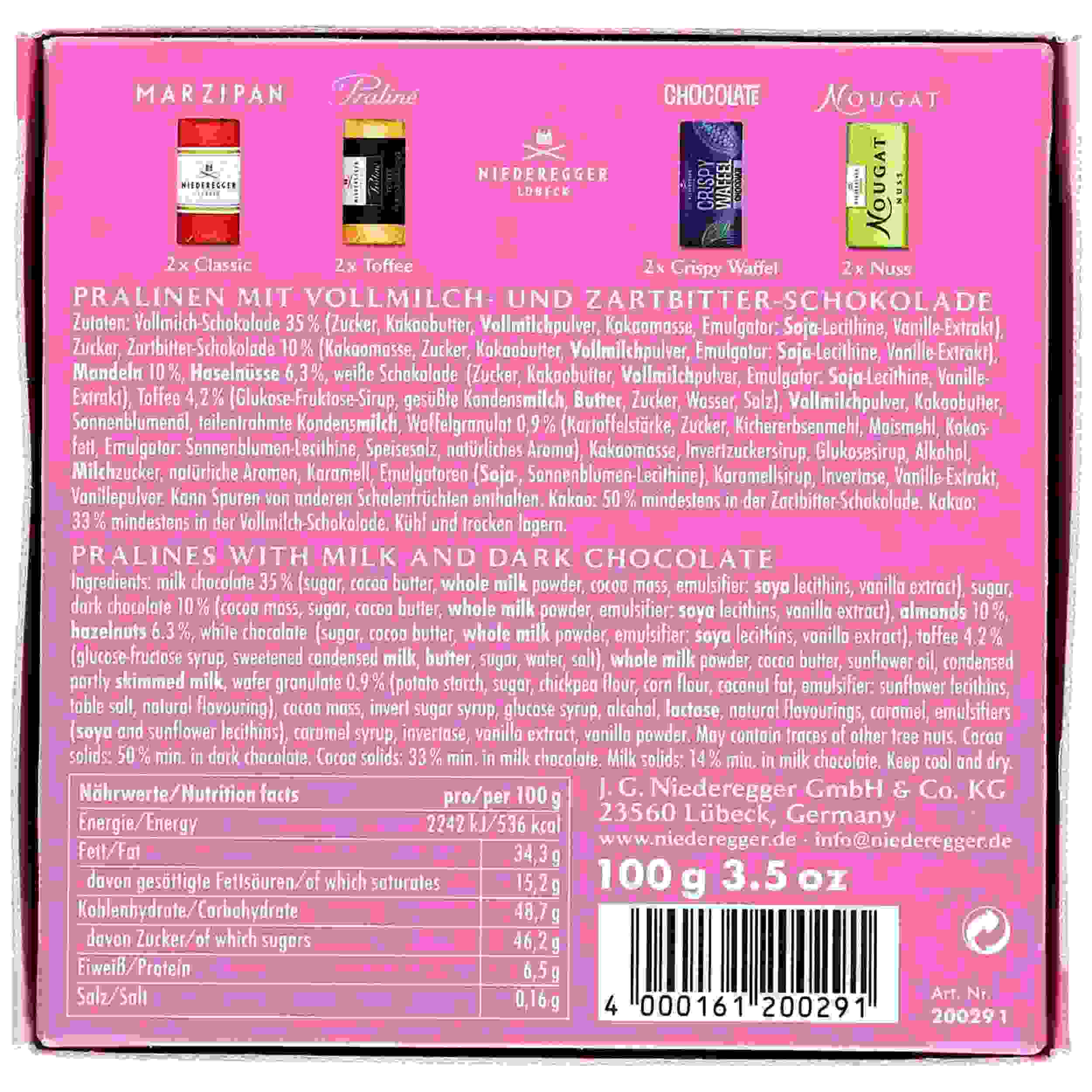 Niederegger Mottopräsent »Liebe« 100g