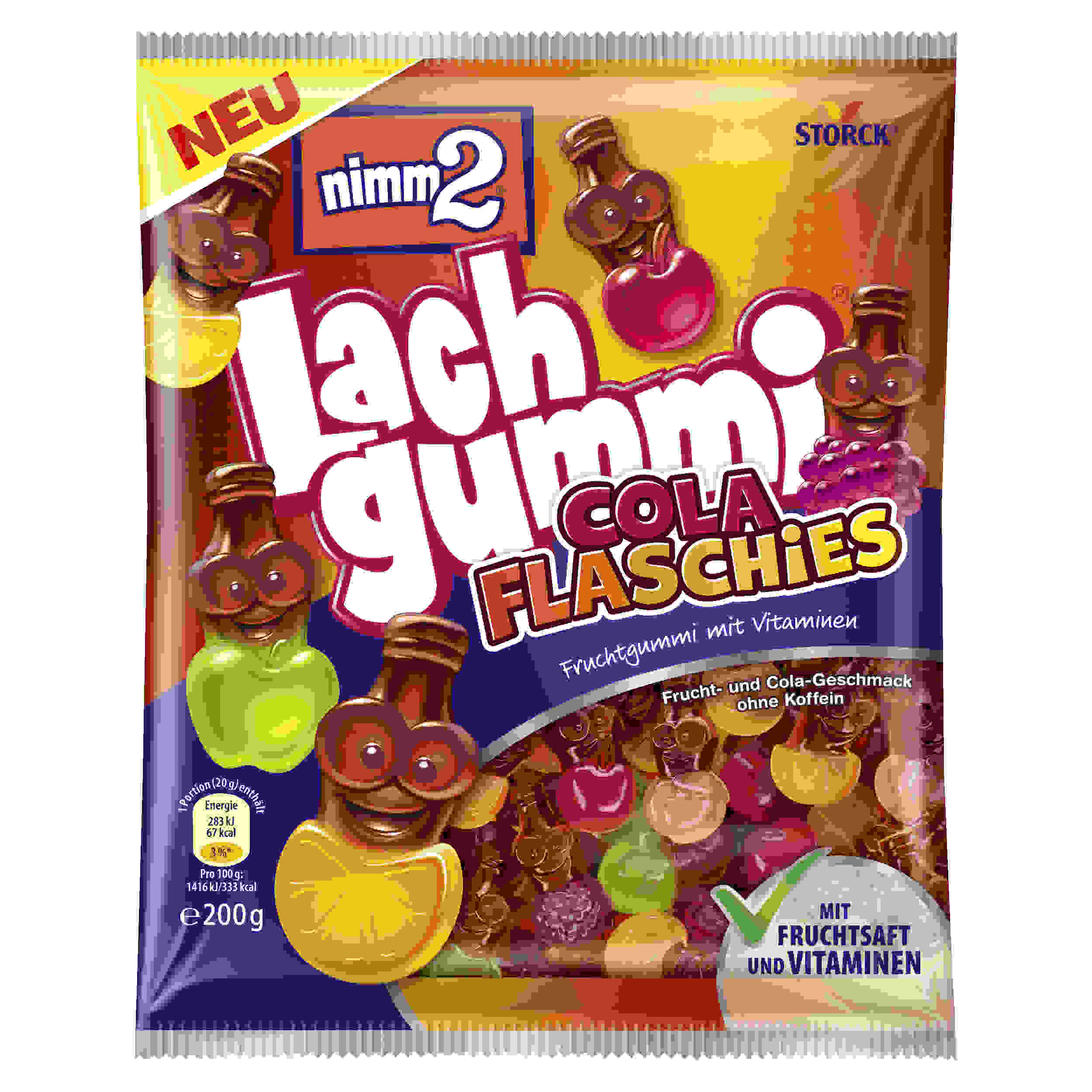 STORCK NIMM2 LACHGUMMI COLA F 200G BT