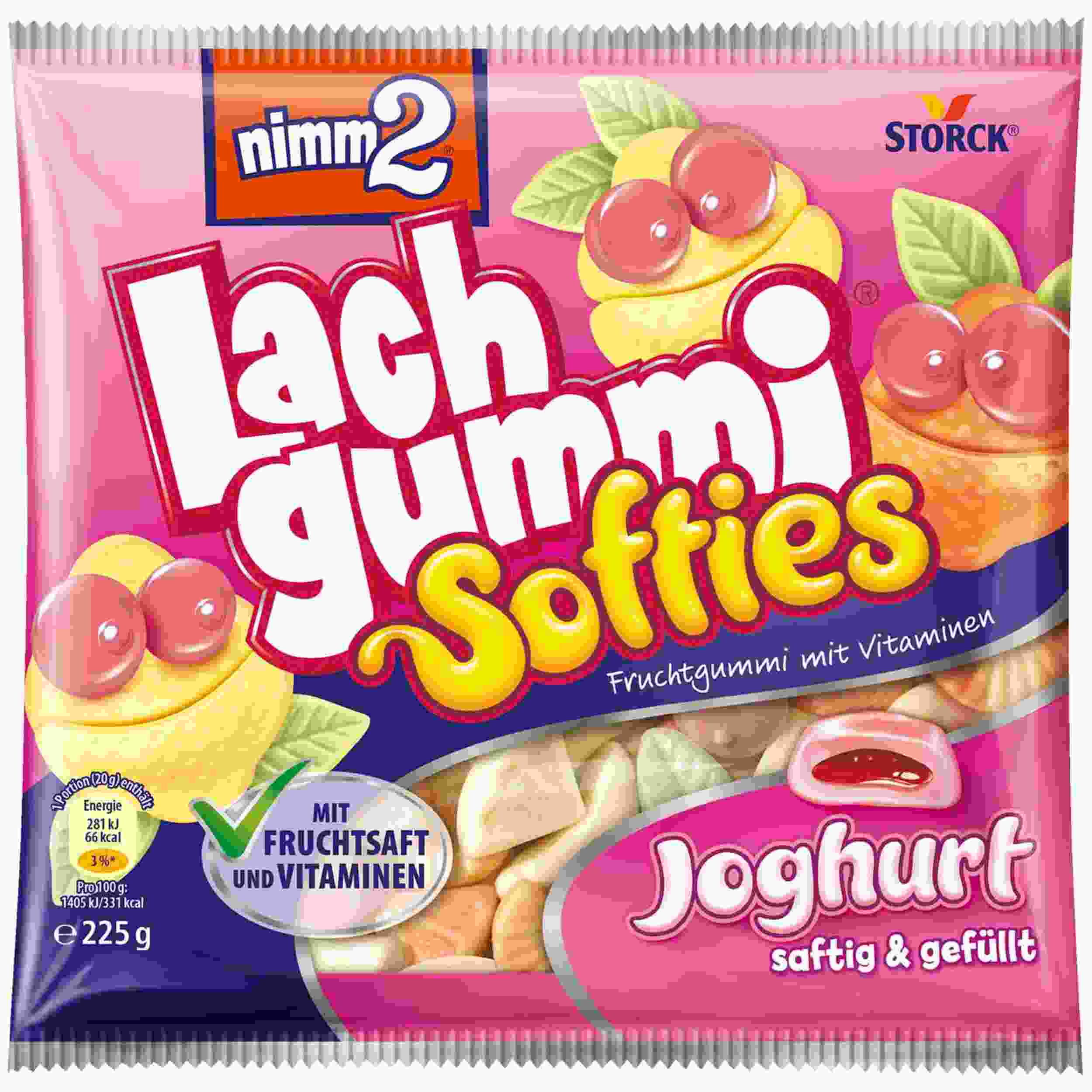 STORCK NIMM2 SOFTIES JOGHURT 225G BT