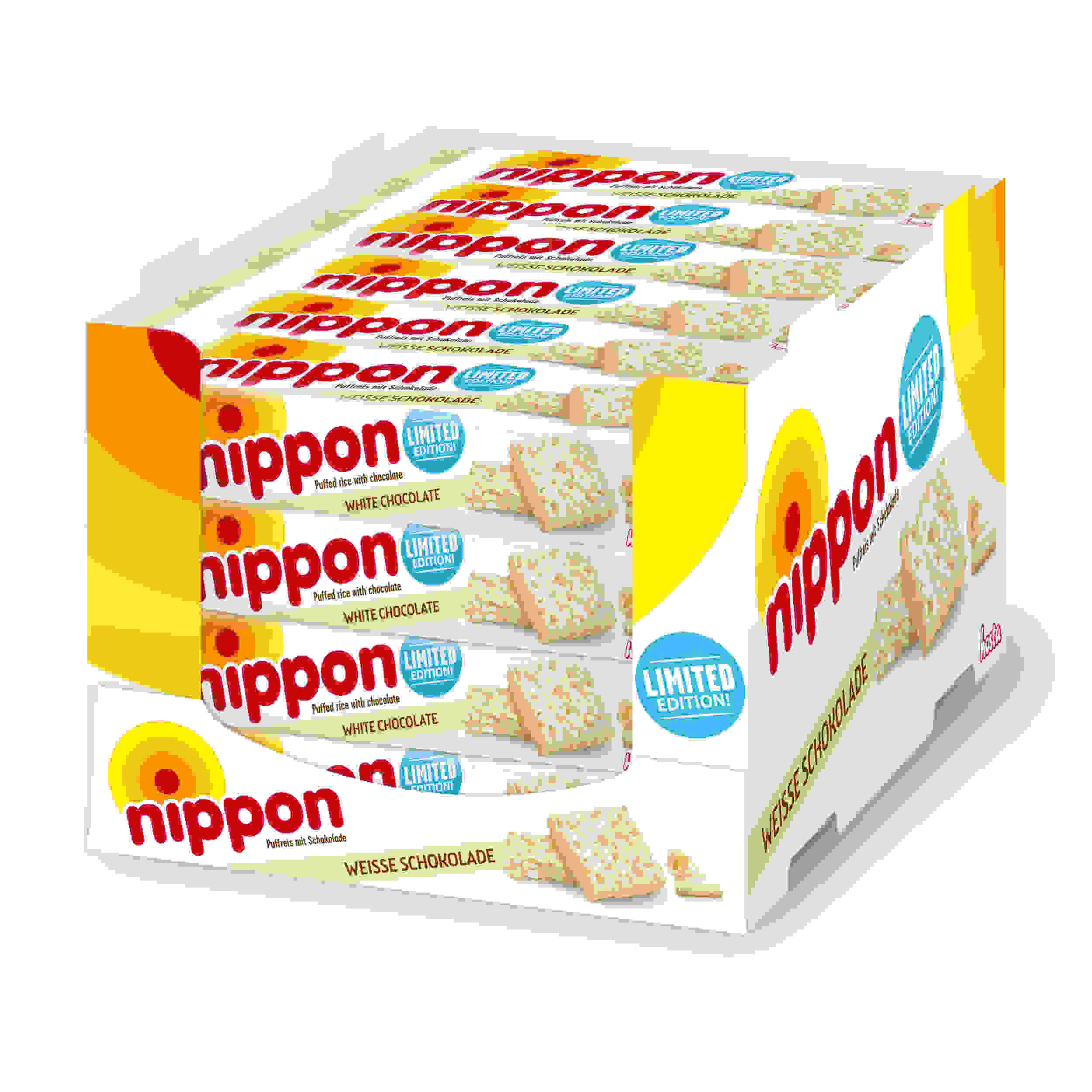 24x Nippon Häppchen Weiße Schokolade 200g (24 x 200g)