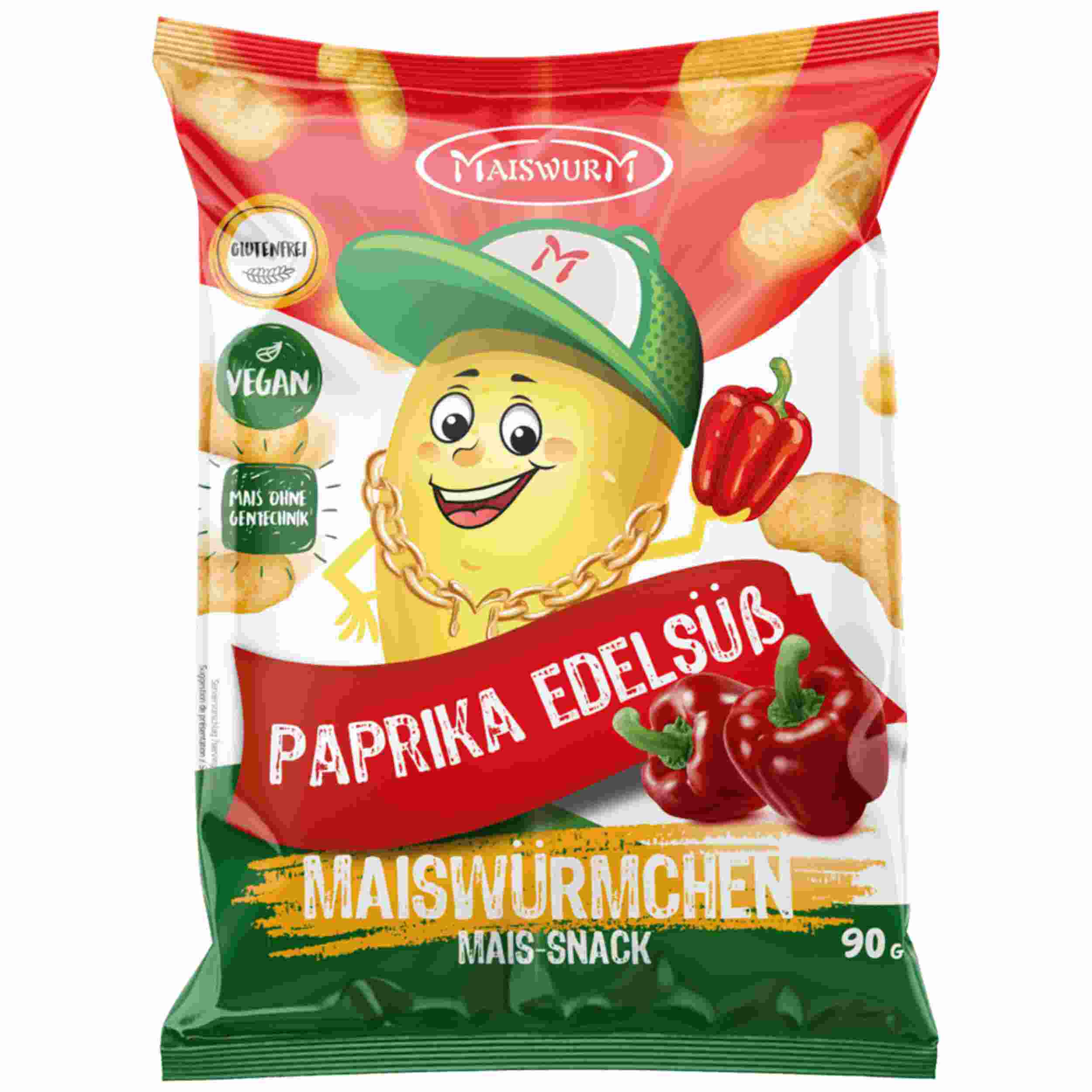 Maiswürmchen Paprika 90g