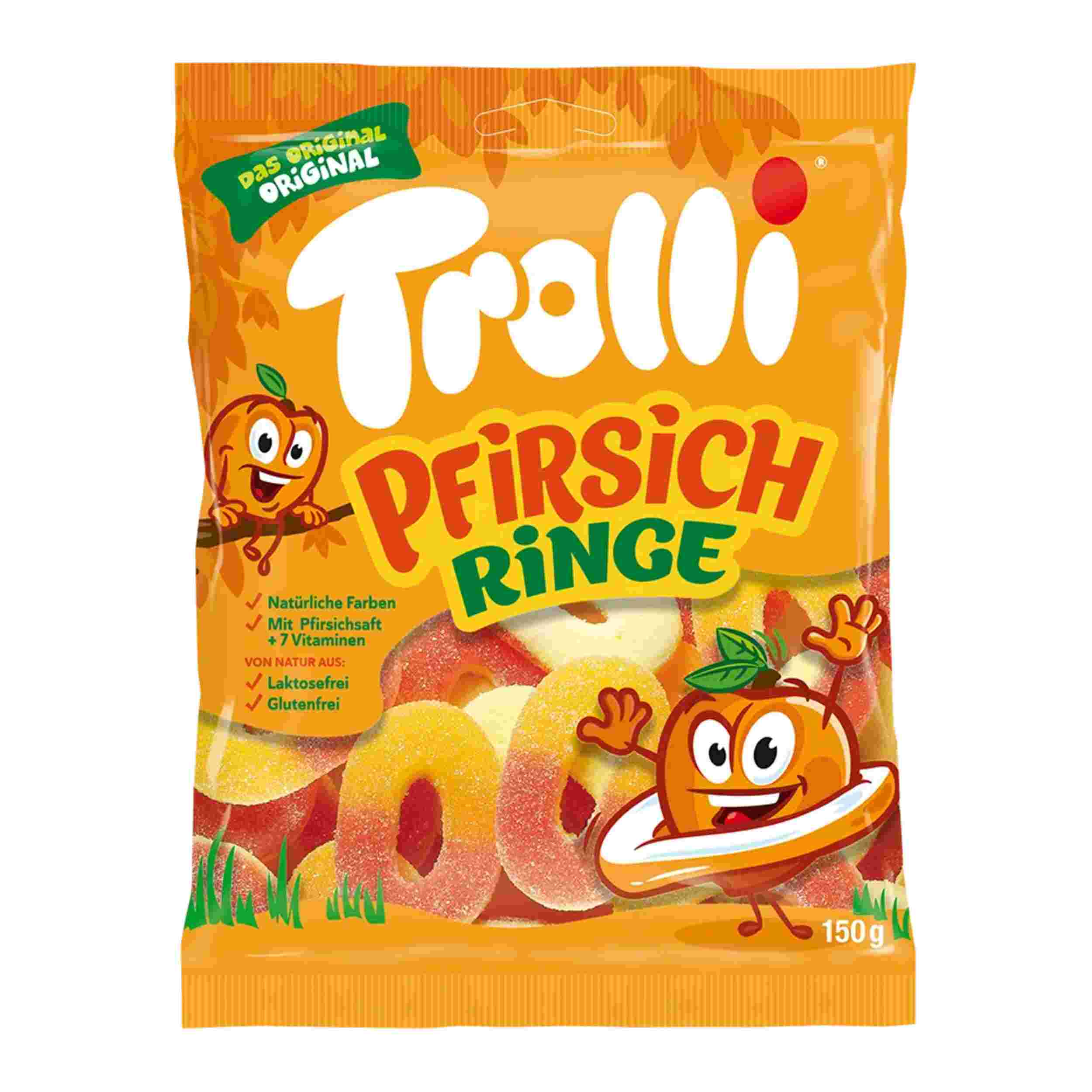 TROLLI PFIRSICHRINGE 150g