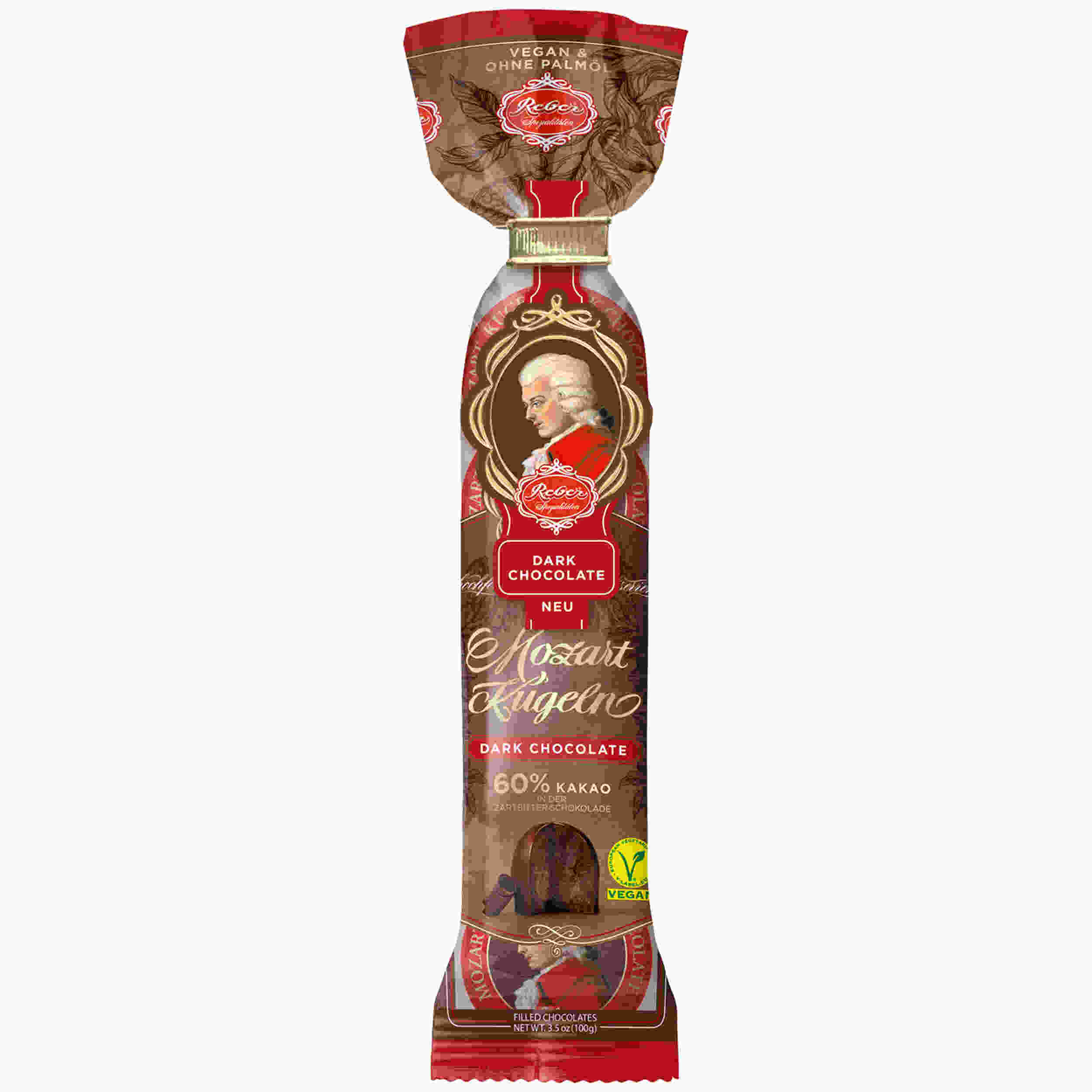 Reber Mozart-Kugel 5er-Conf.-Tüte "Dark Chocolate" 100 g
