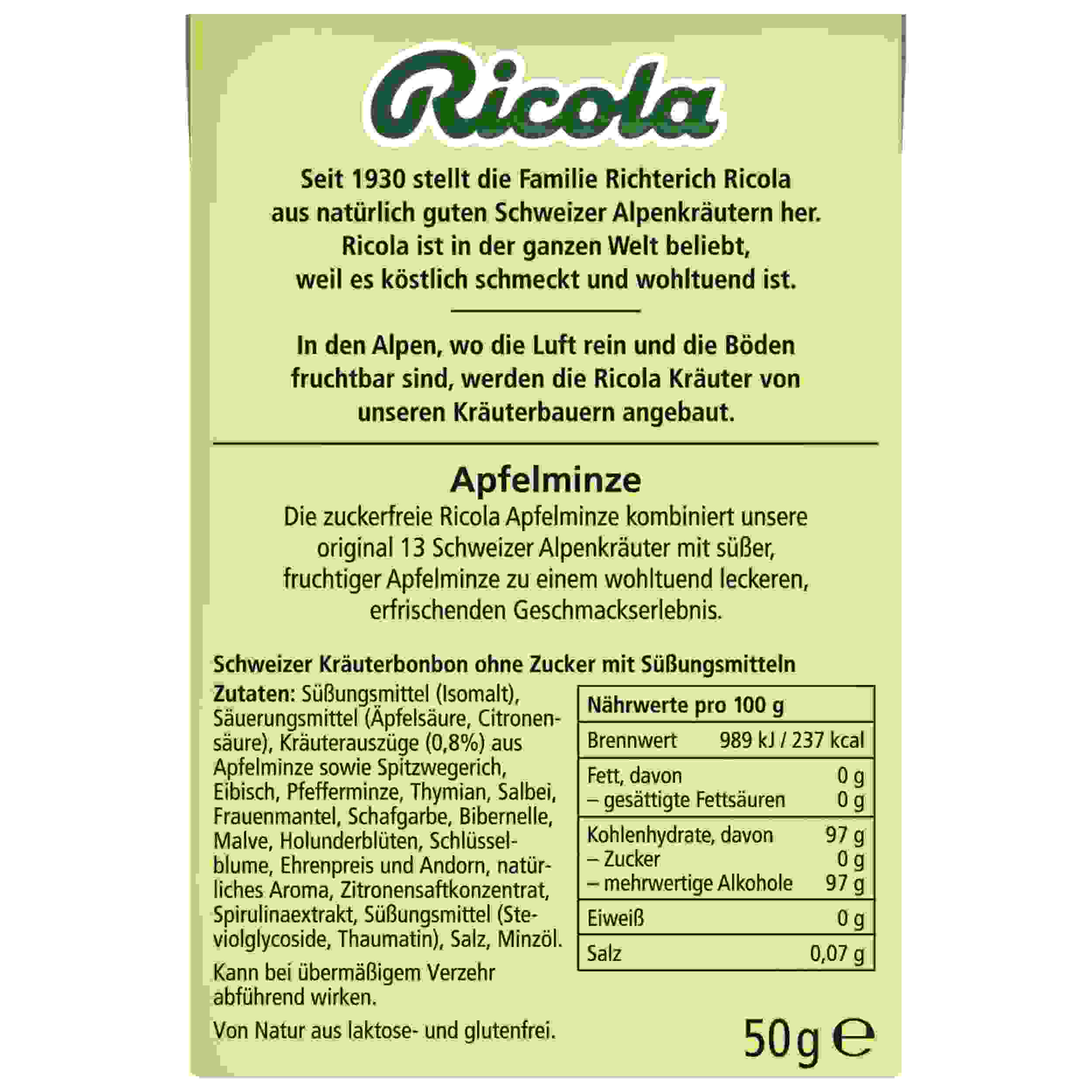 RICOLA APFELMINZE O.Z.
