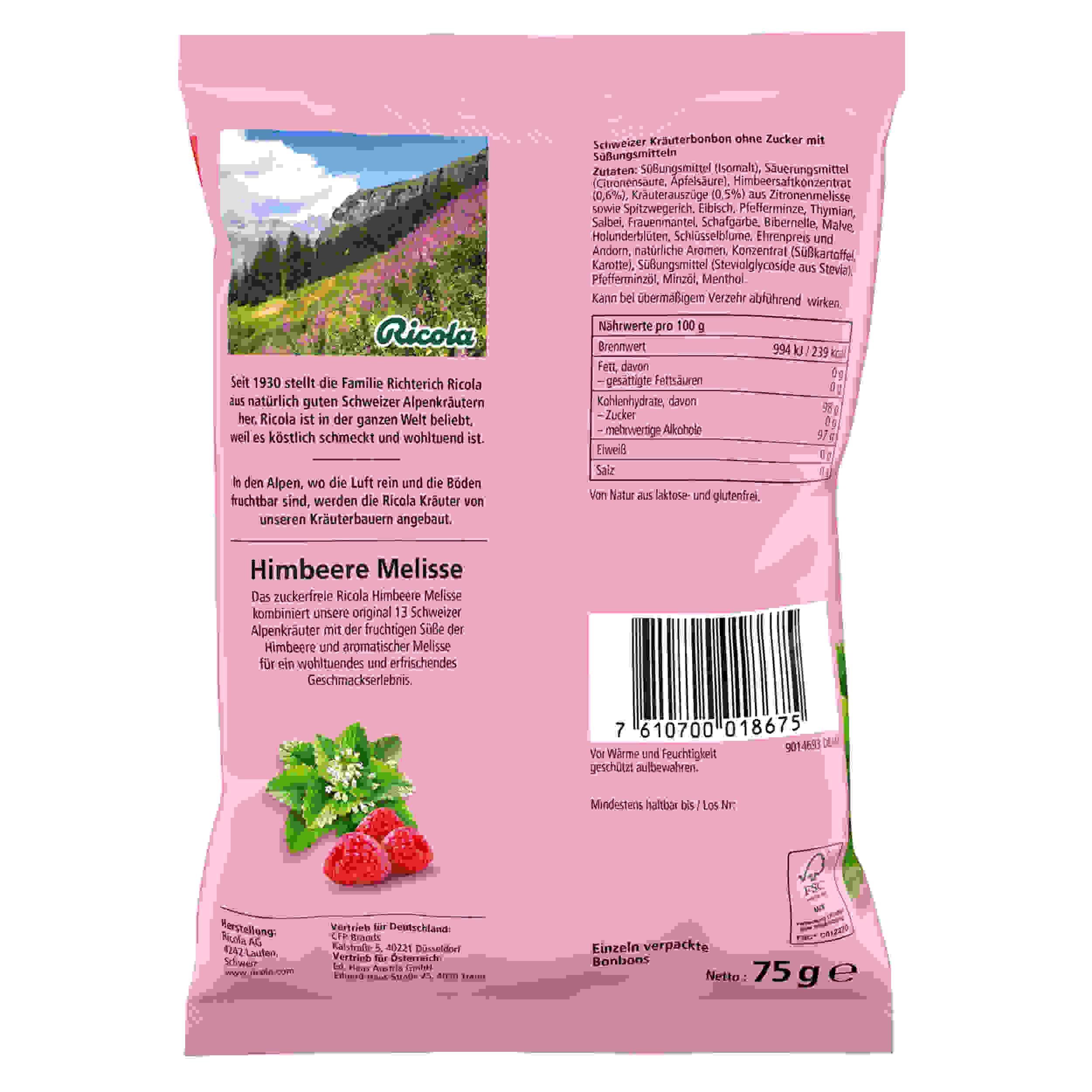 RICOLA MENTHOL-ZITR.EXTR.O.Z. 75G BT
