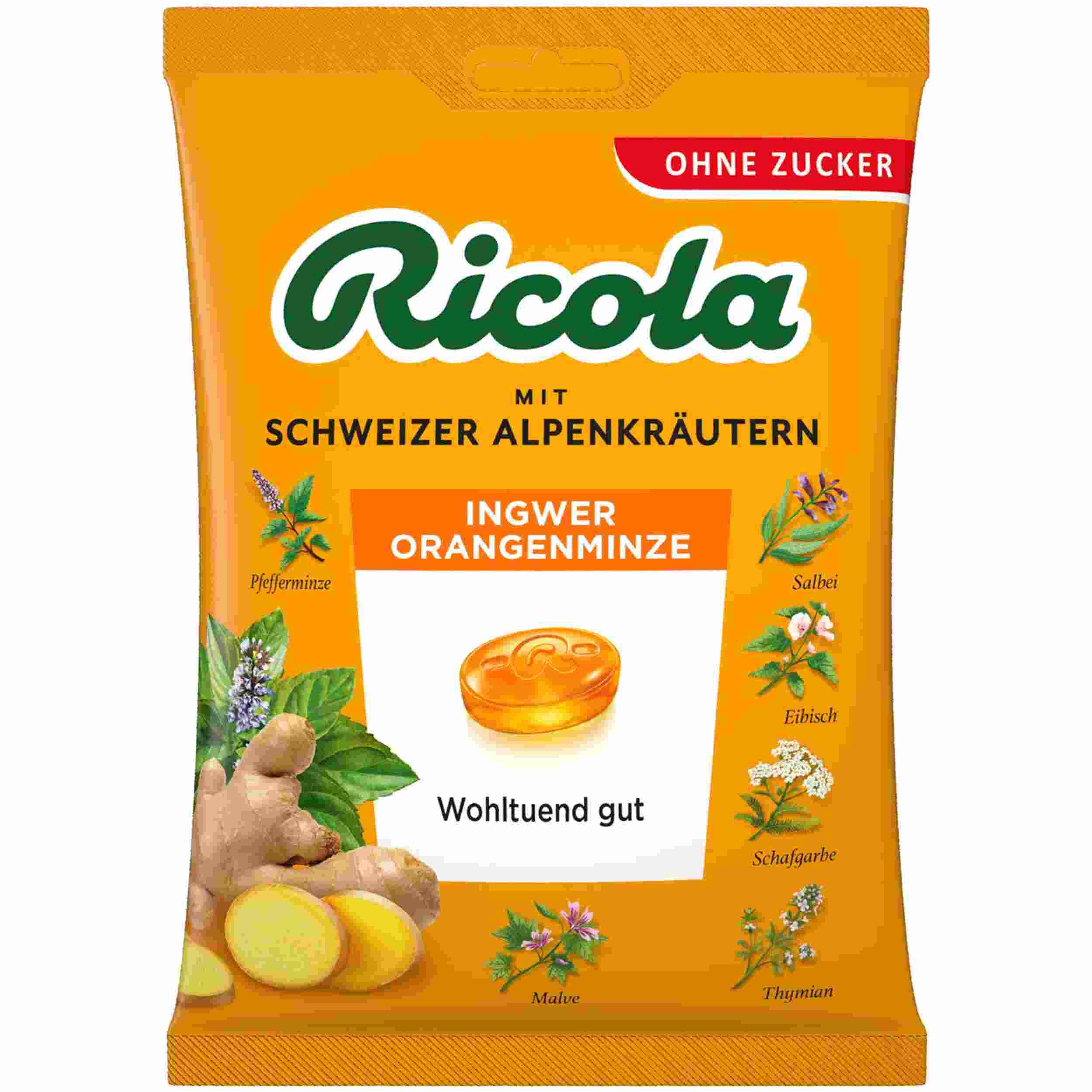 RICOLA INGWER-ORANGENMINZE OZ 75G