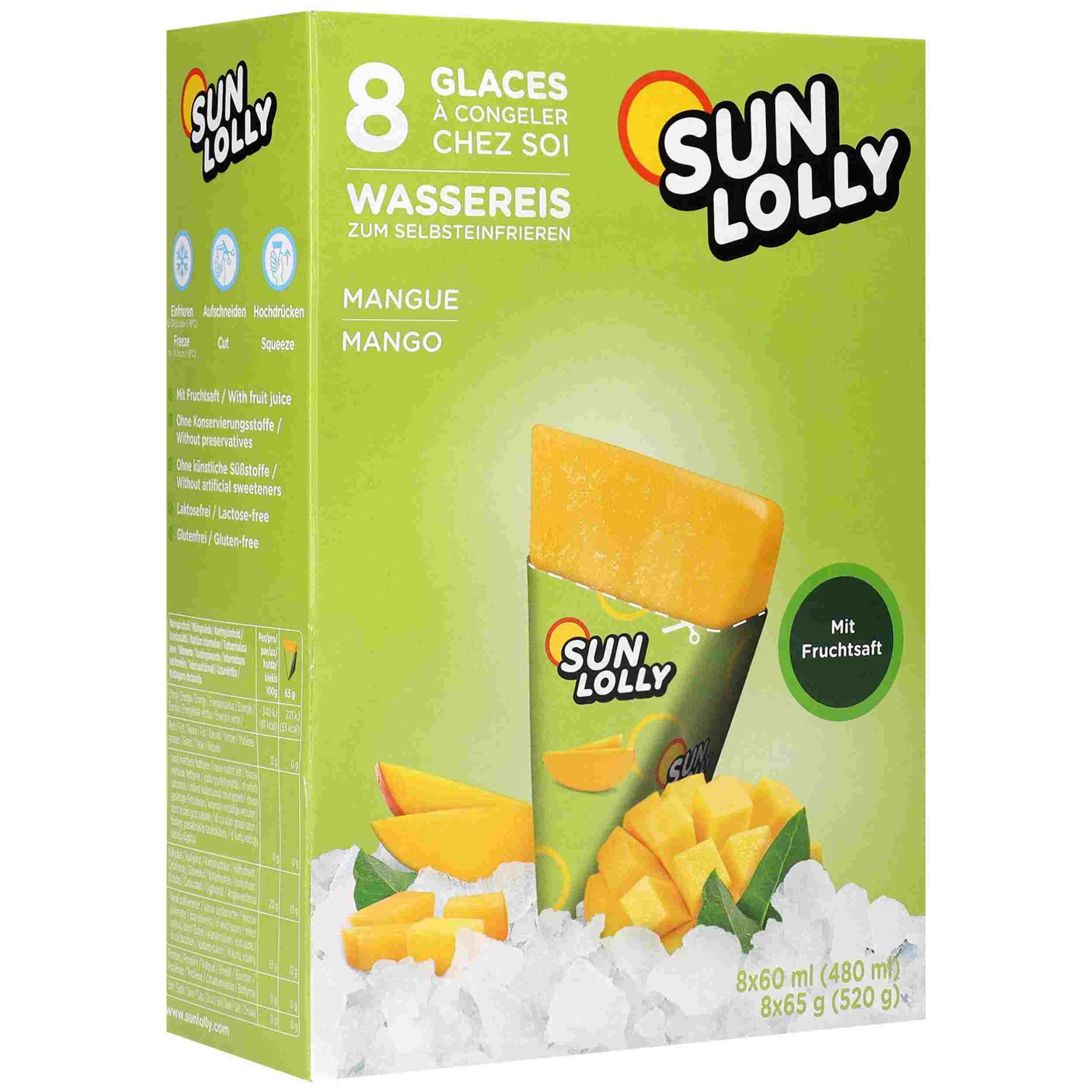 SUN LOLLY MANGO WASSEREIS 480ML PK