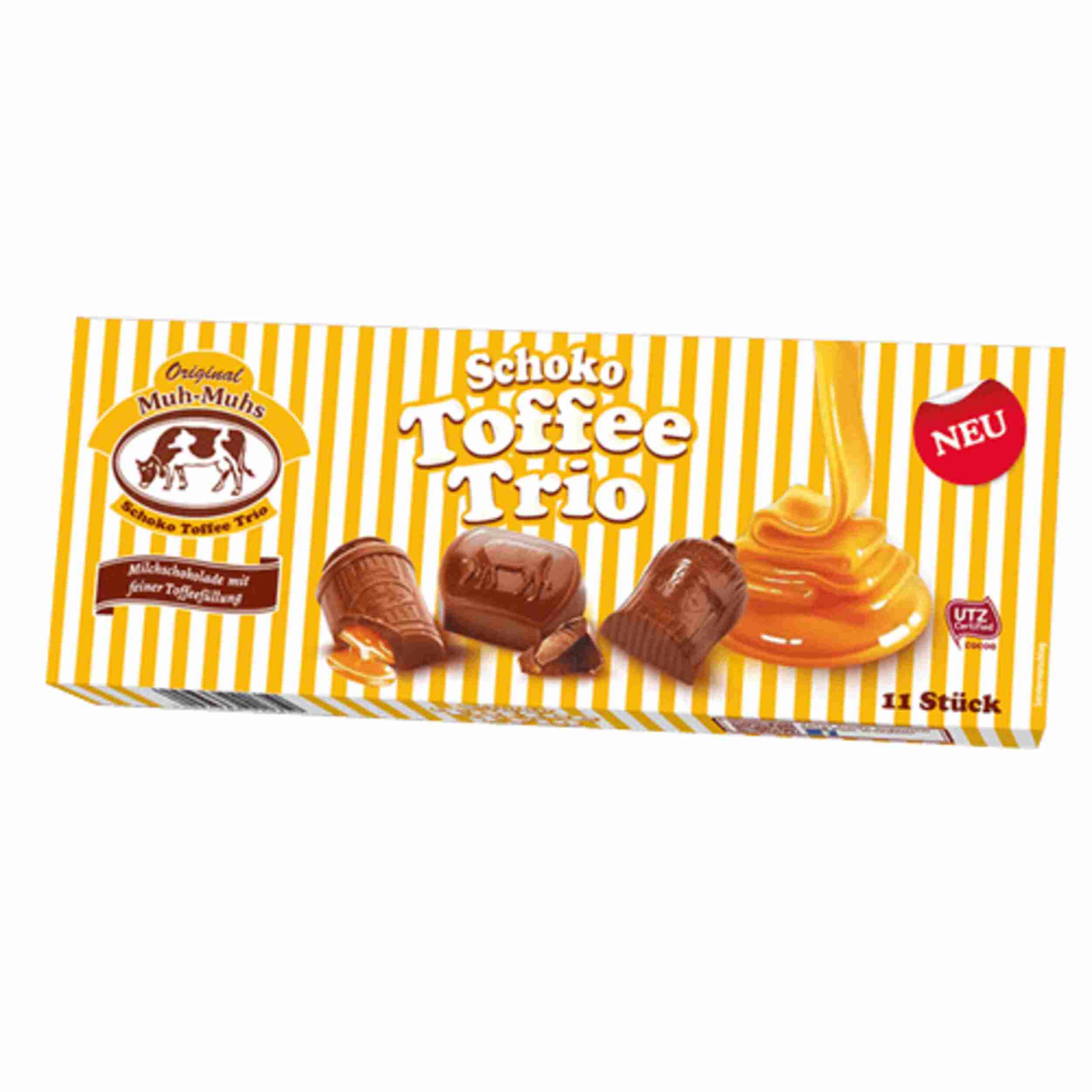 Original Muh-Muhs Schoko Toffee Trio, 132g