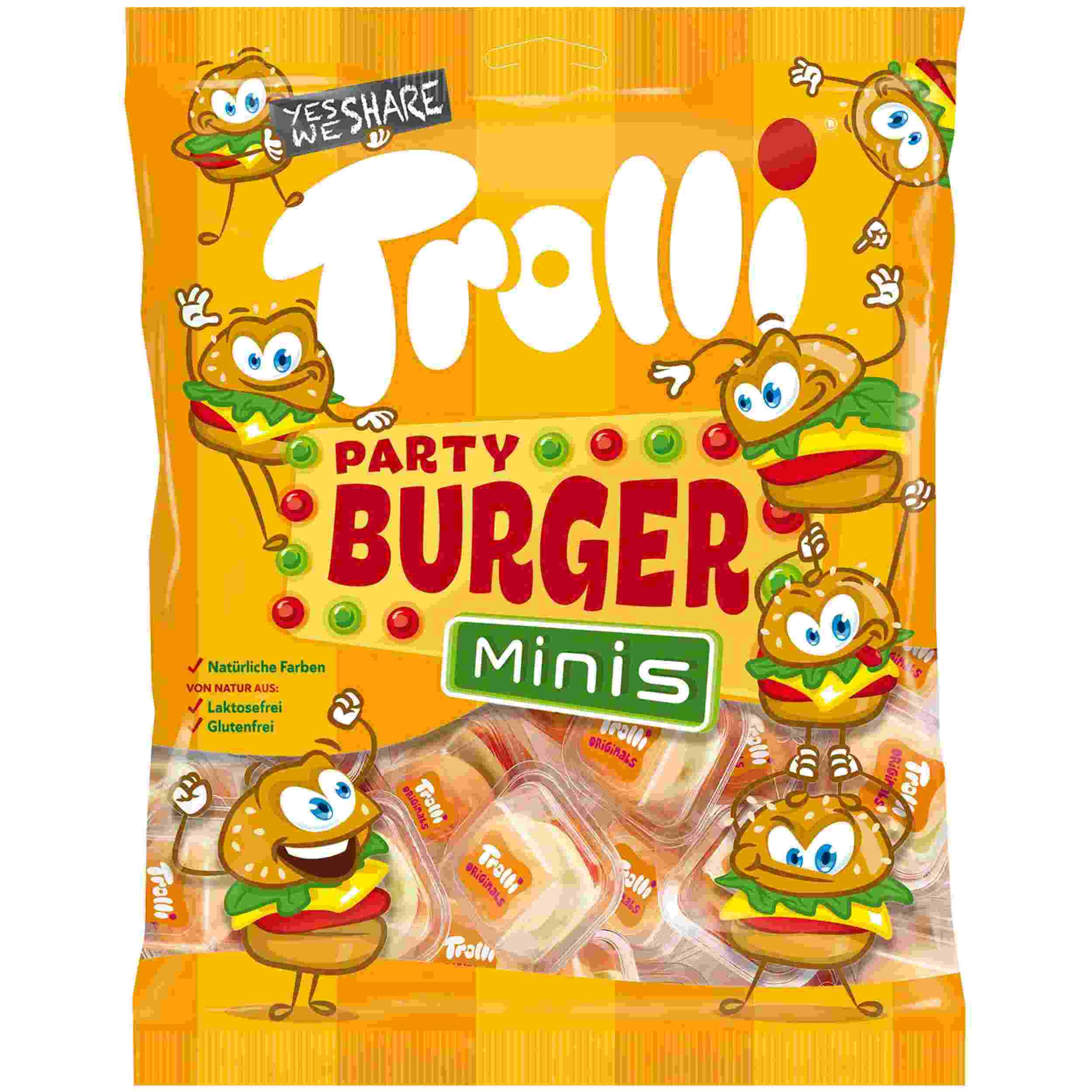TROLLI PARTY BURGER MINIS 170g