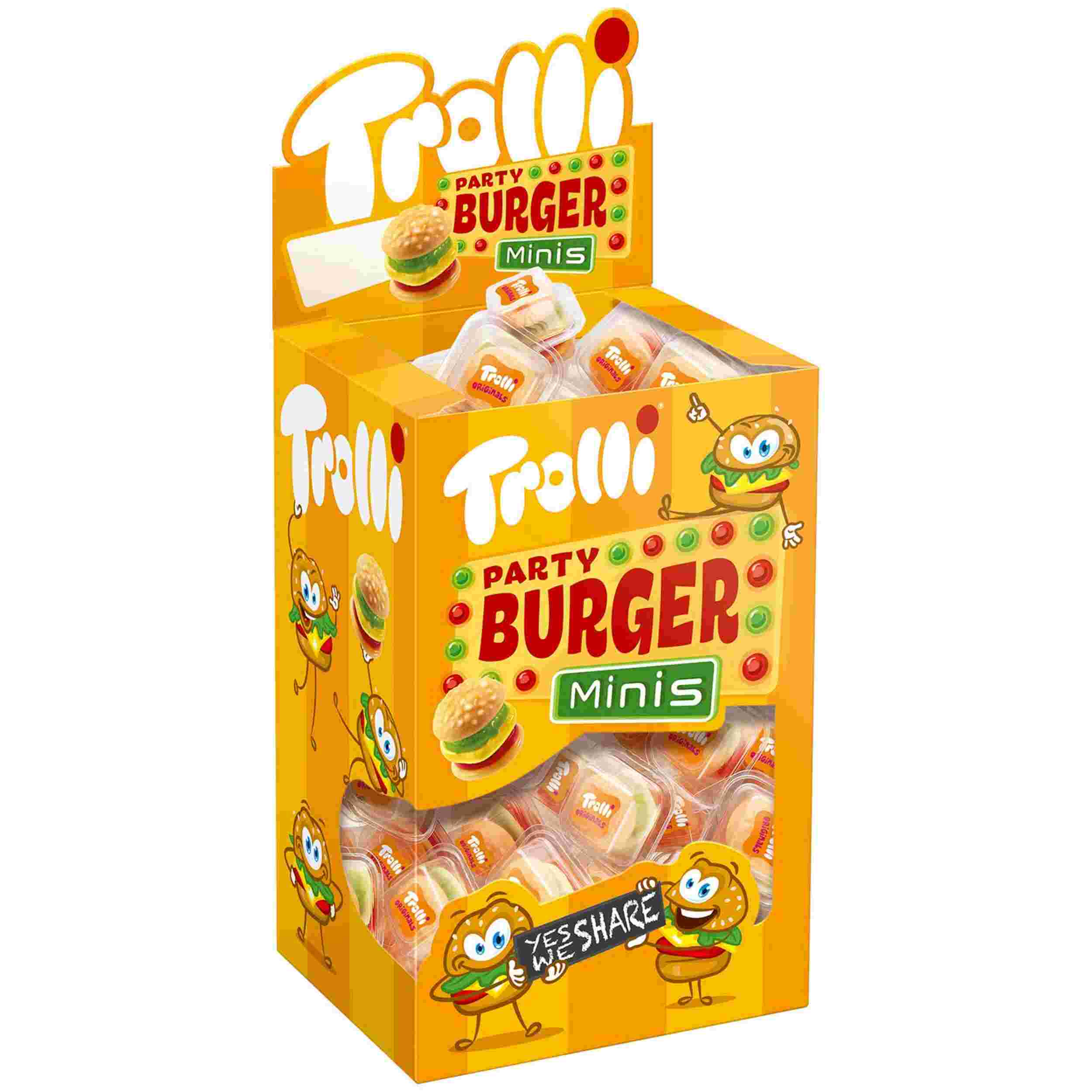 TROLLI PARTY BURGER MINIS 80 800g