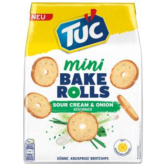 TUC BAKE ROLLS SOUR CREAM 150G BT