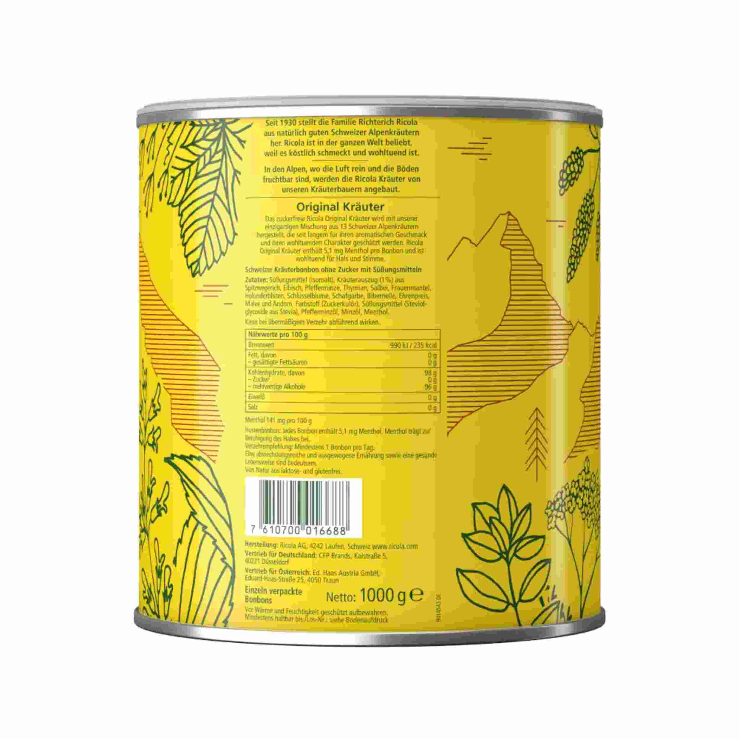 RICOLA ORIGINAL KRAEUTER 1KG DS