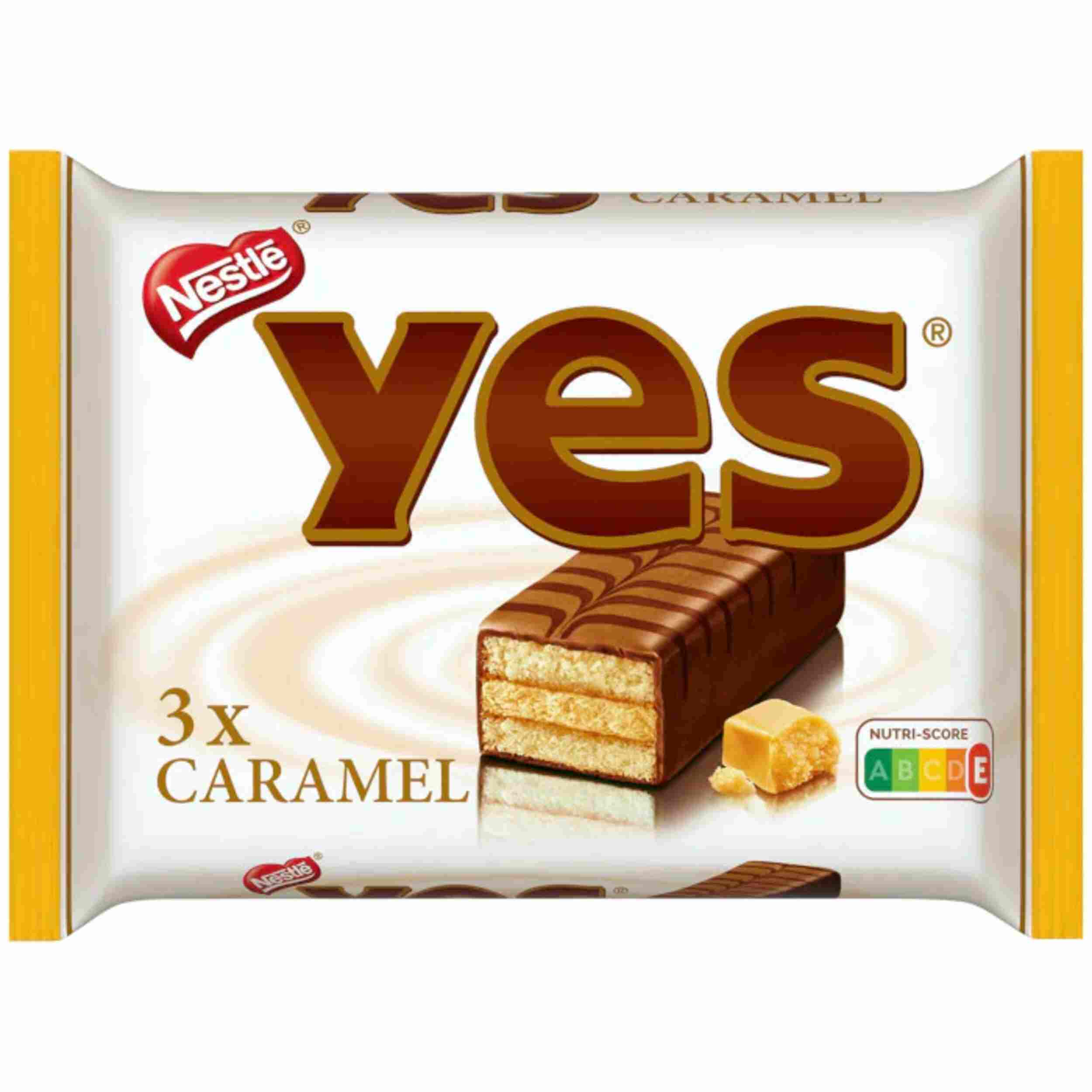 Nestlé YES Kuchenriegel Karamell 3er 96g