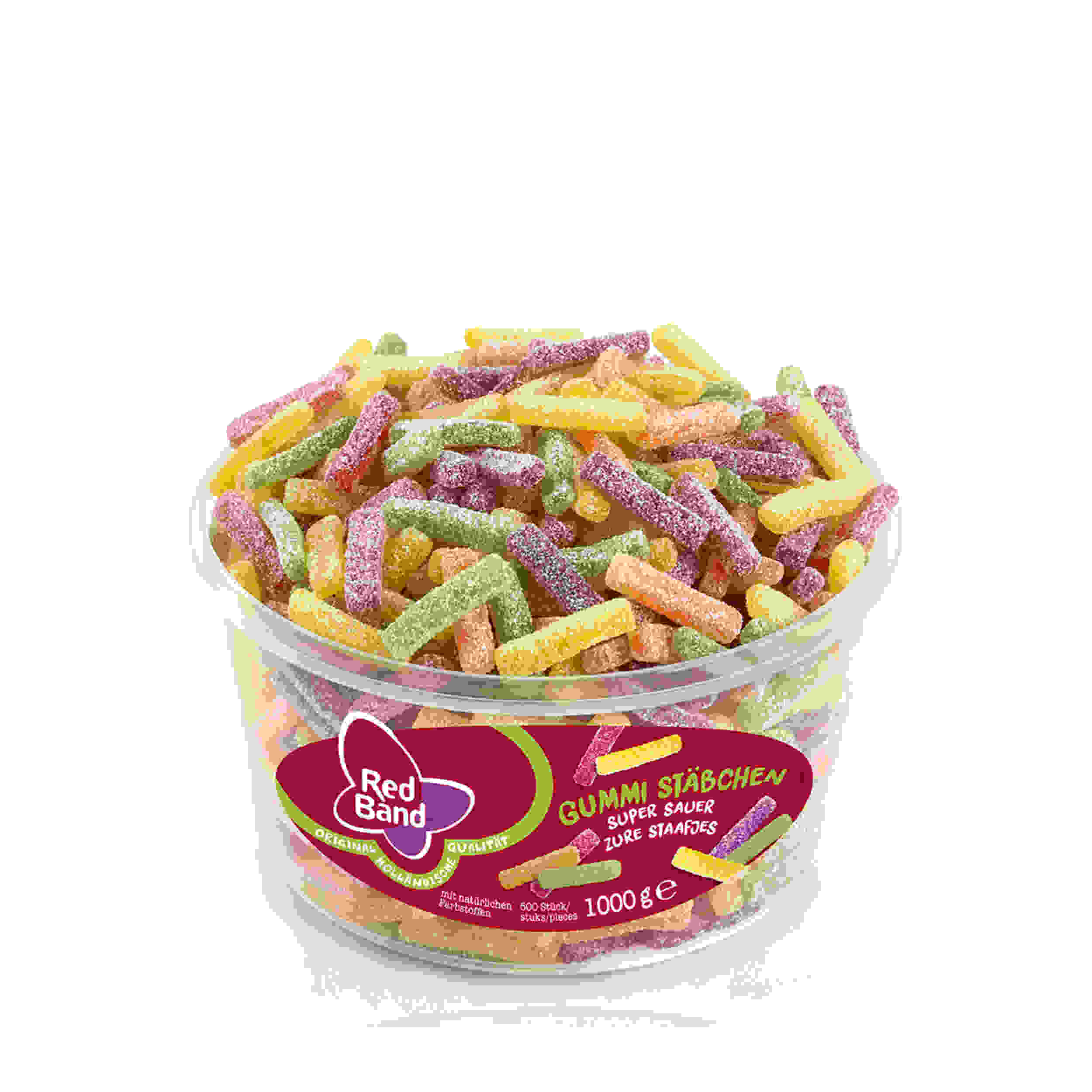 Red Band Gummi Stäbchen super sauer 500 Stück